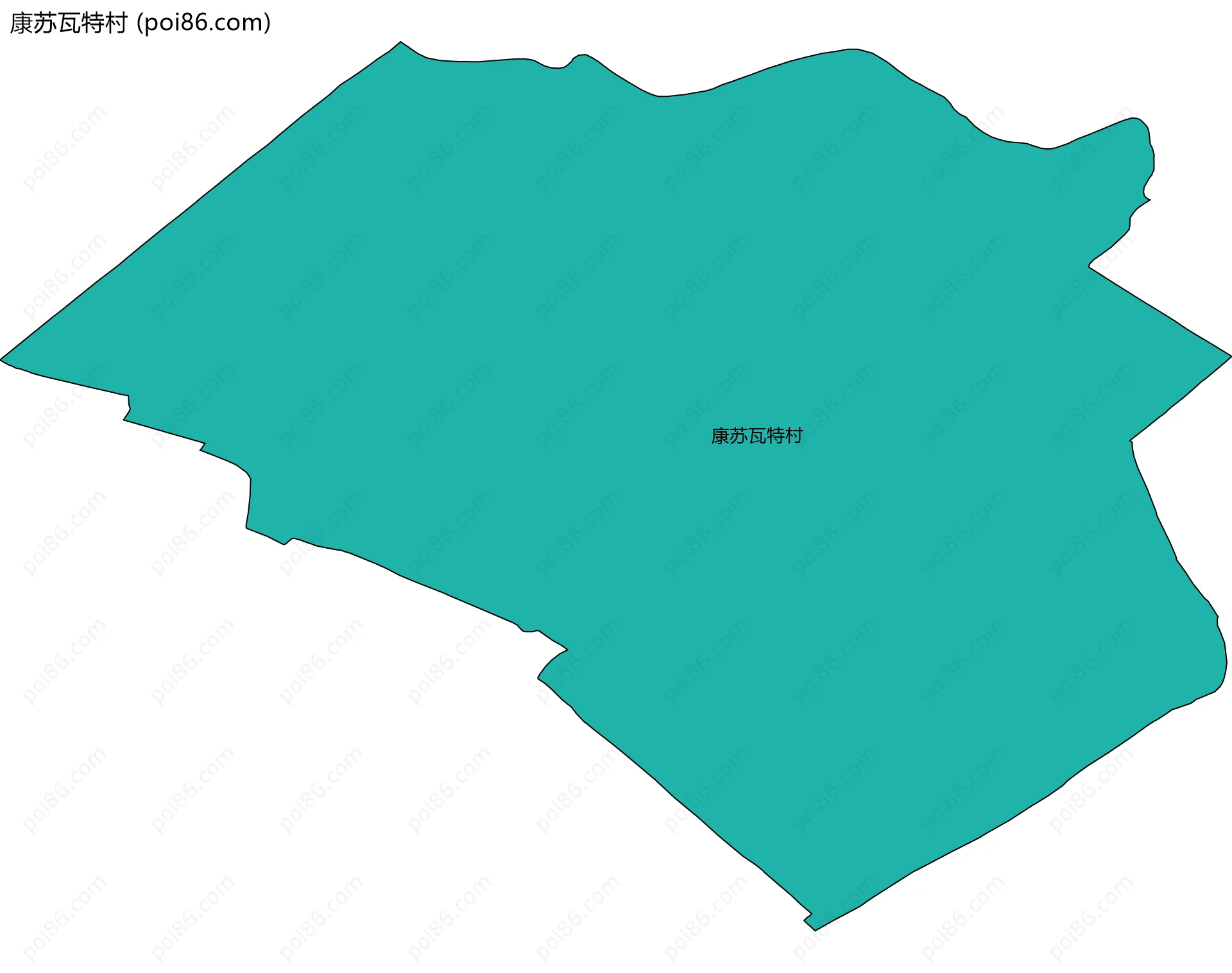 康苏瓦特村边界地图