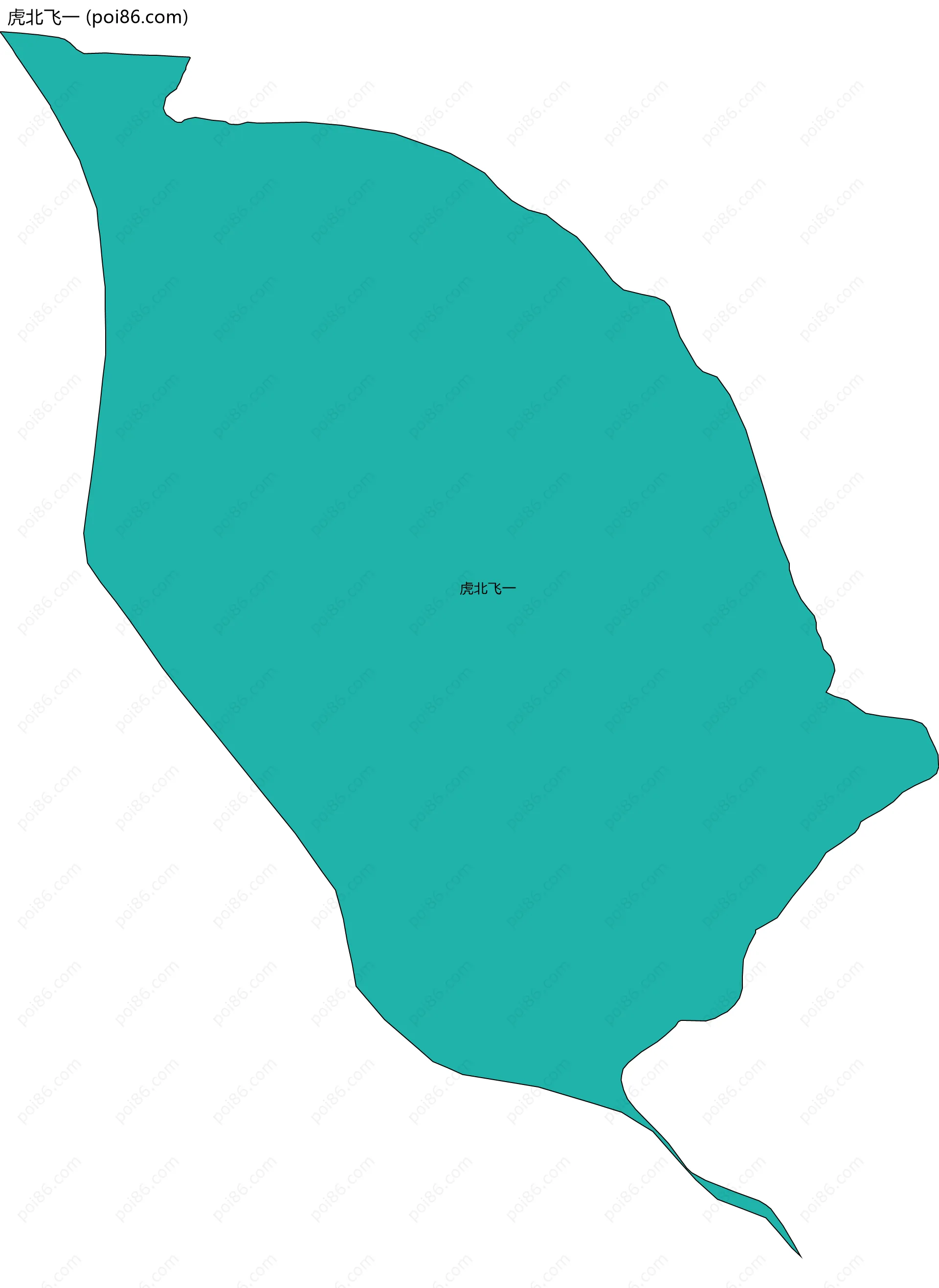 虎北飞一边界地图