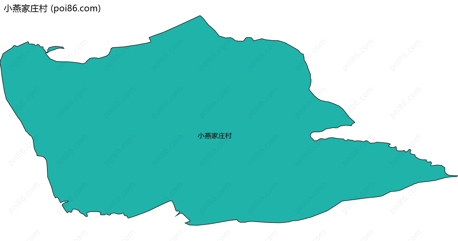 小燕家庄村边界地图