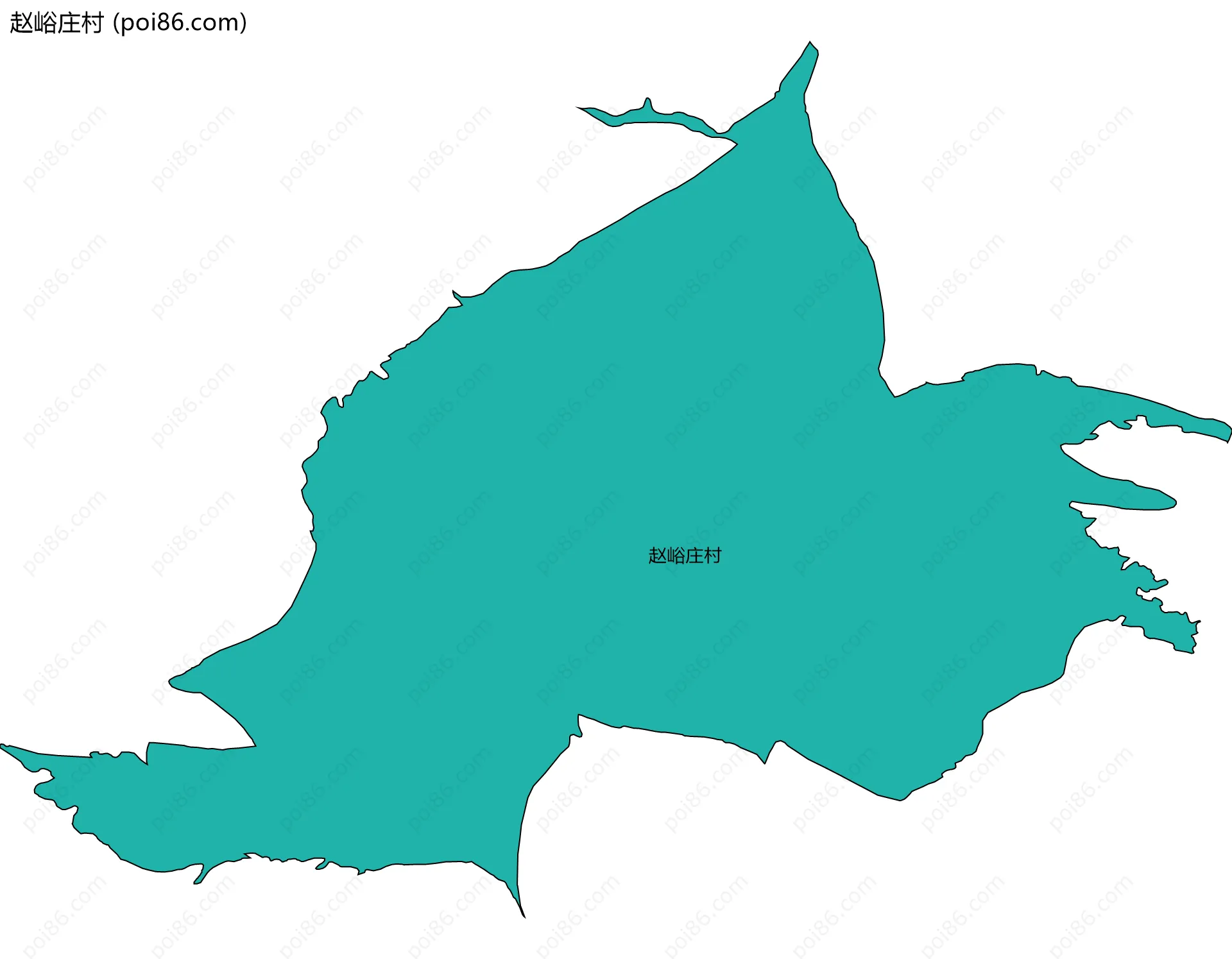 赵峪庄村边界地图