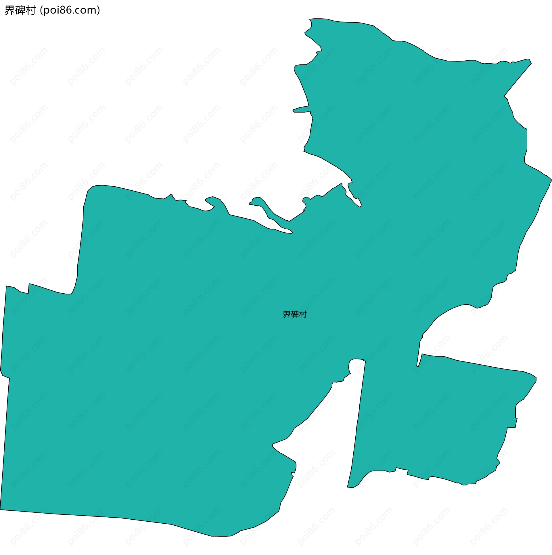 界碑村边界地图