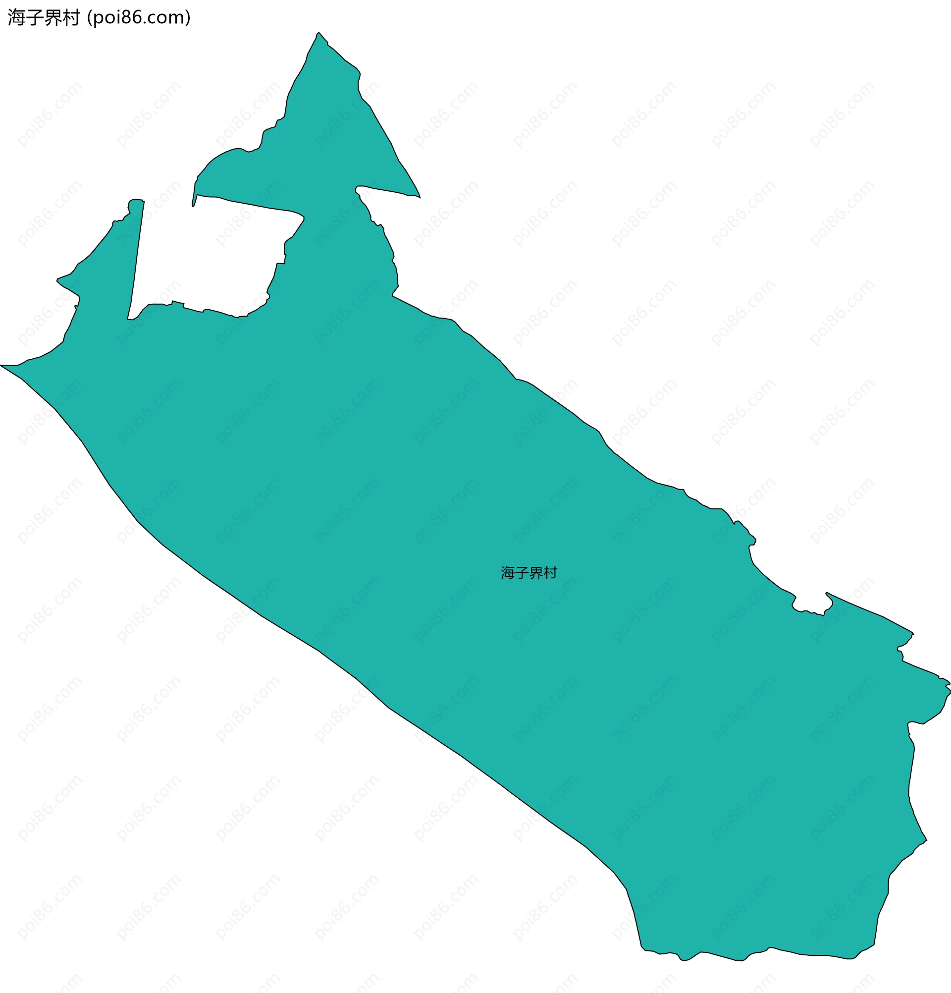 海子界村边界地图