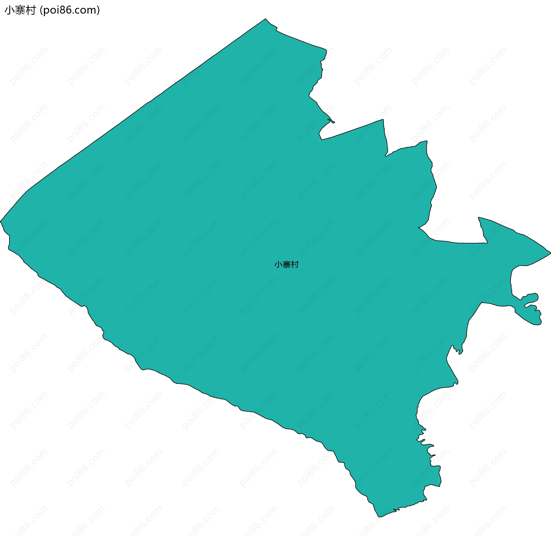 小寨村边界地图