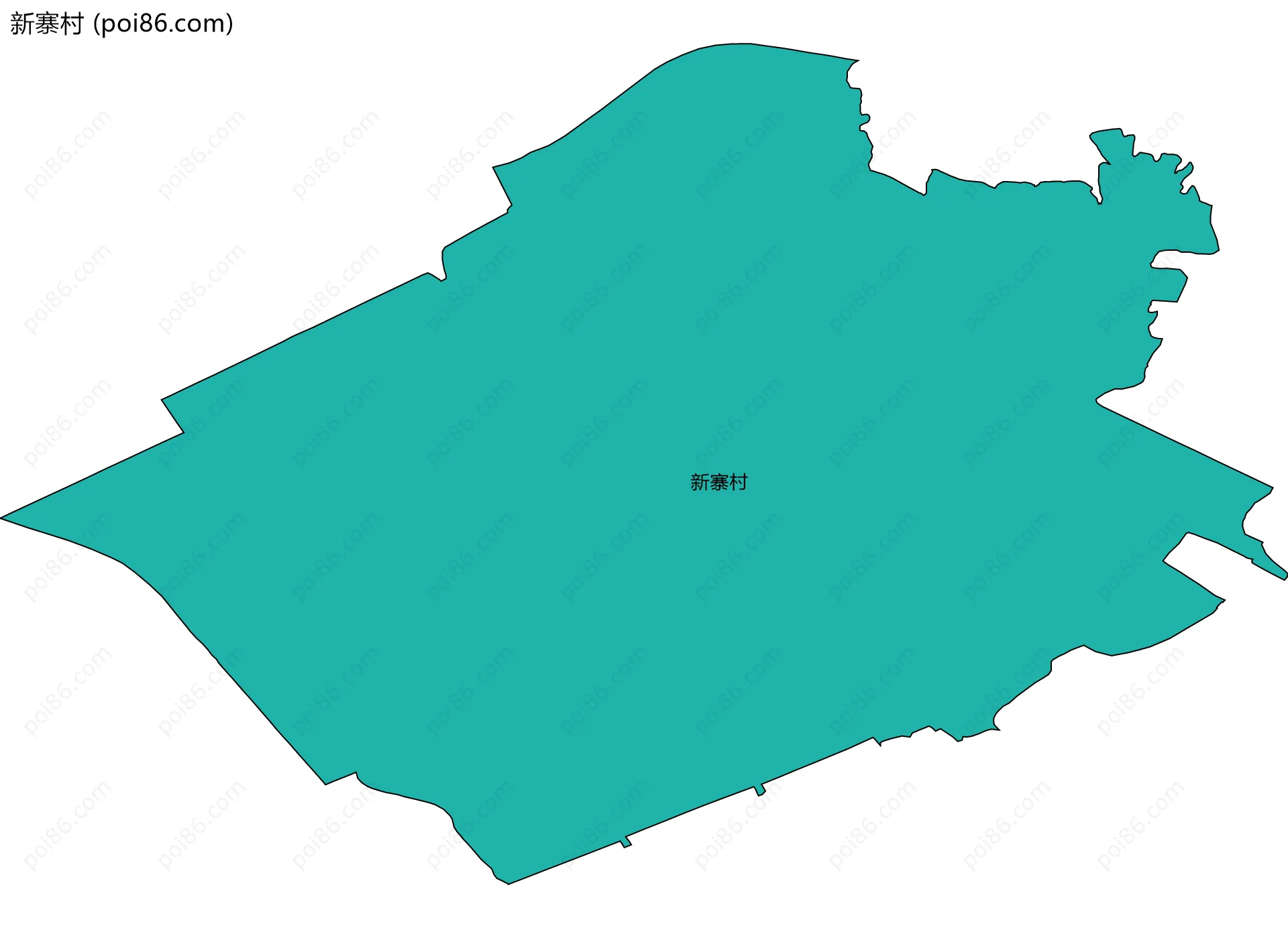 新寨村边界地图