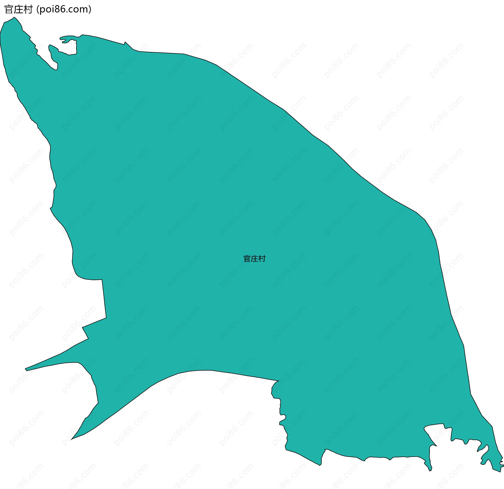 官庄村边界地图