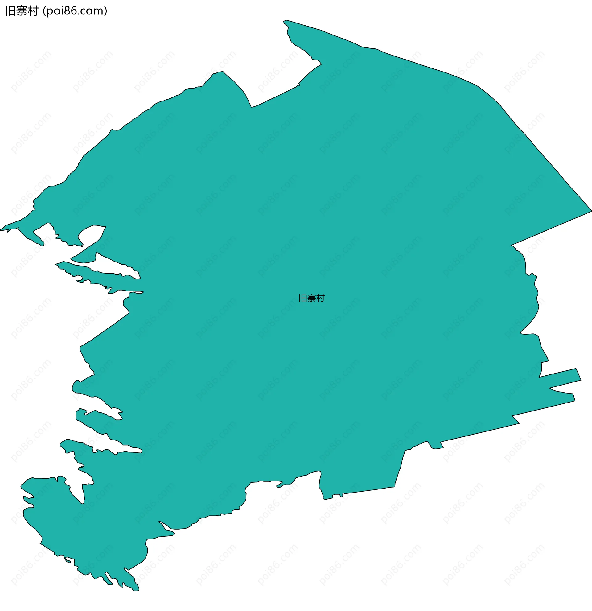 旧寨村边界地图