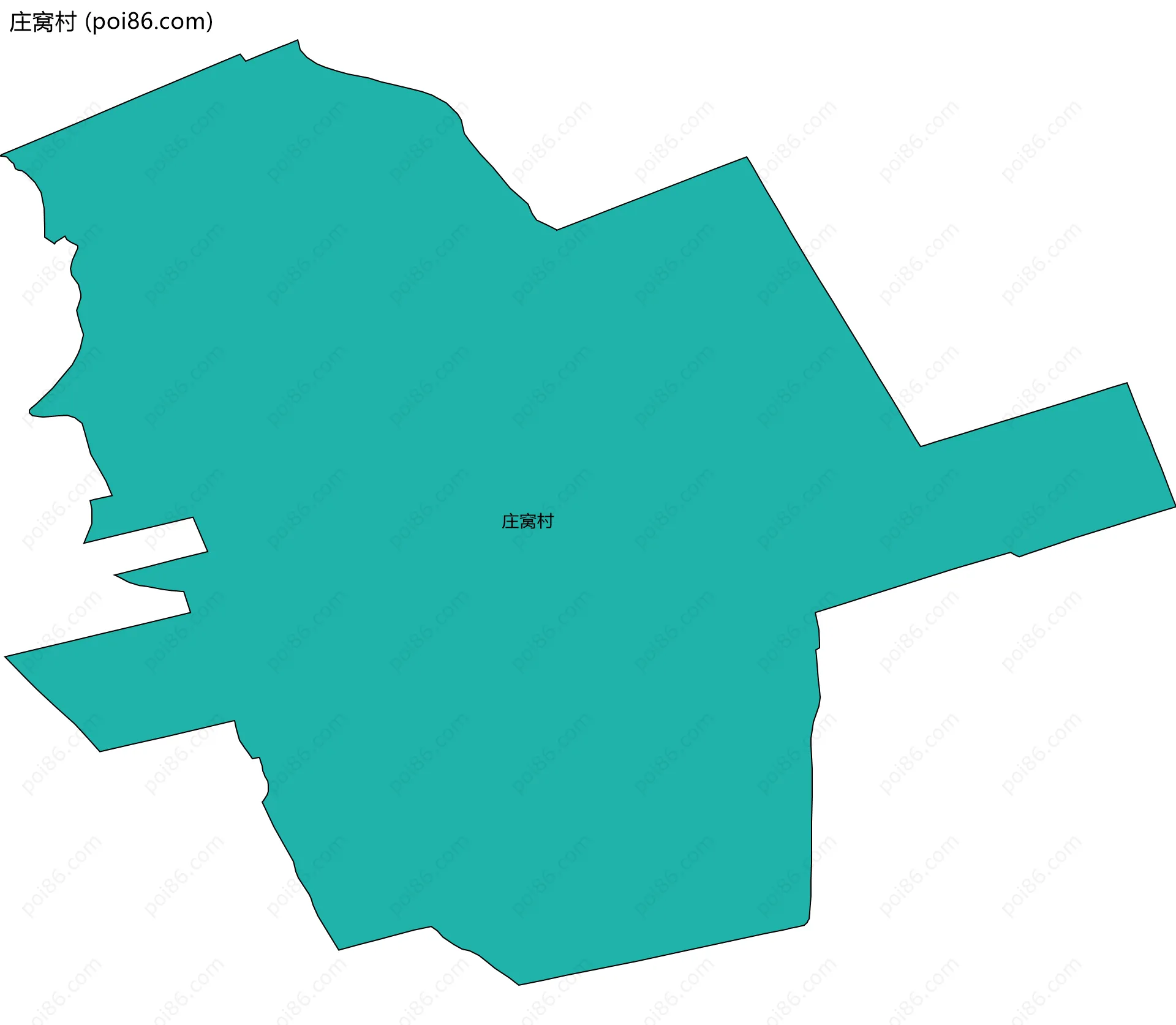 庄窝村边界地图