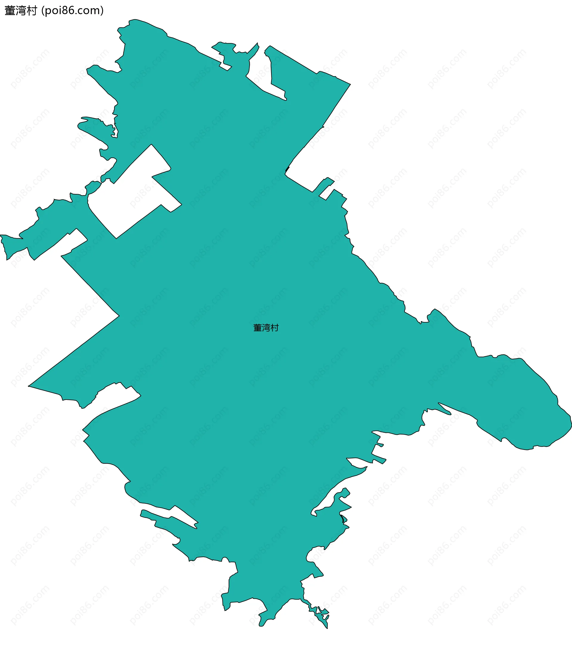 董湾村边界地图