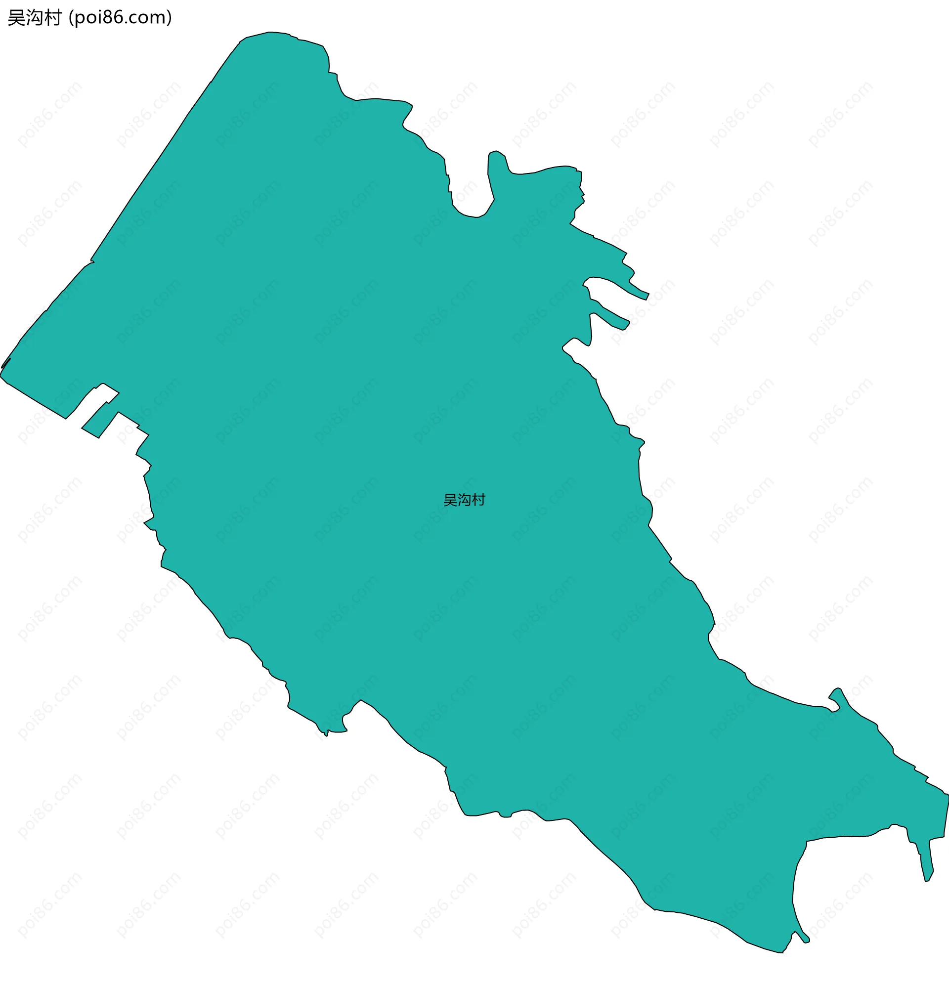 吴沟村边界地图