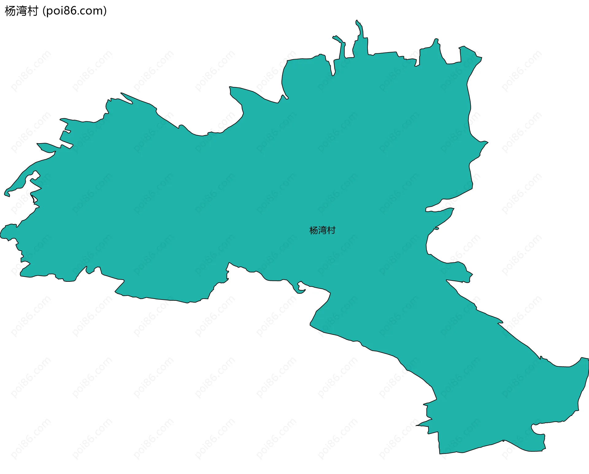 杨湾村边界地图