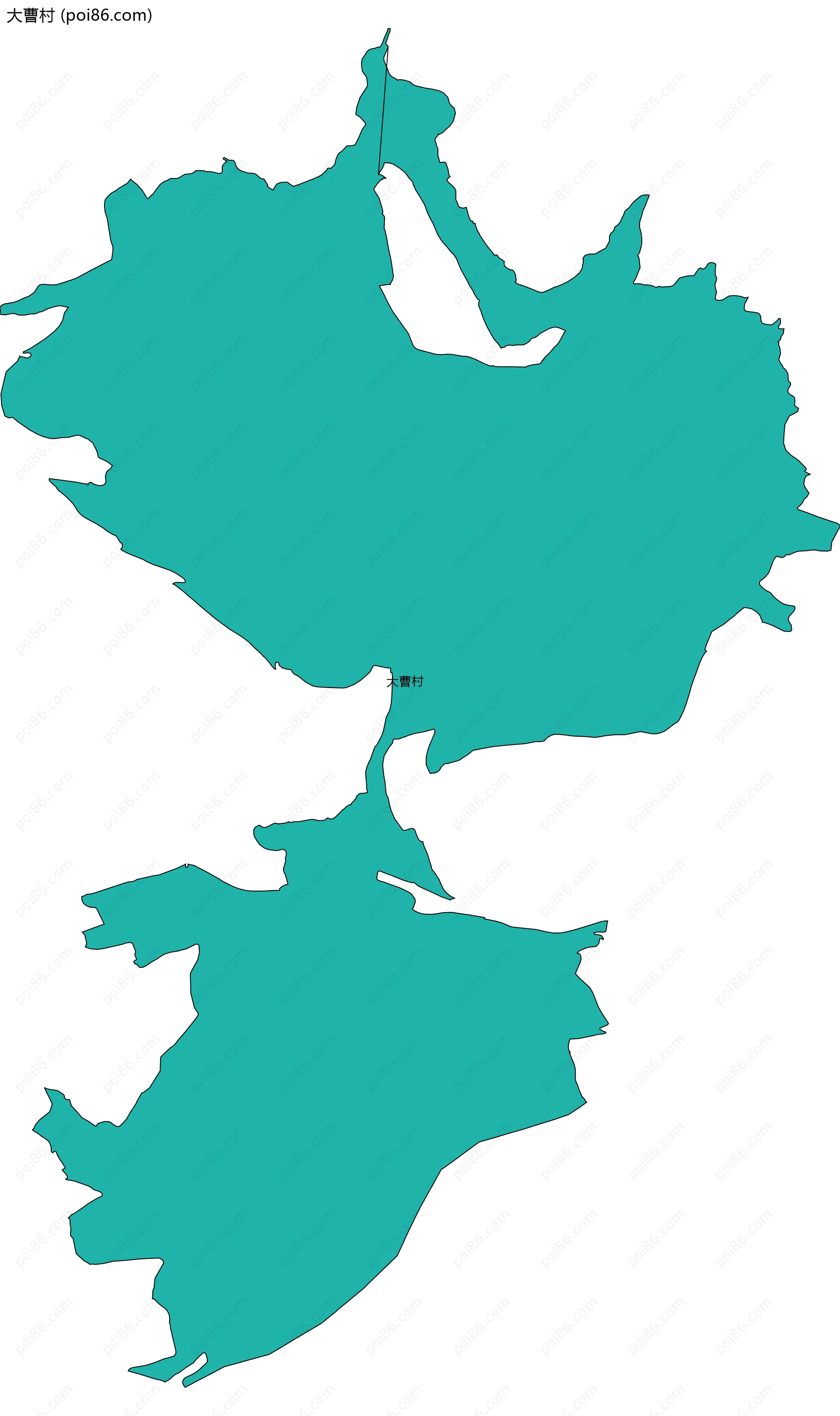 大曹村边界地图