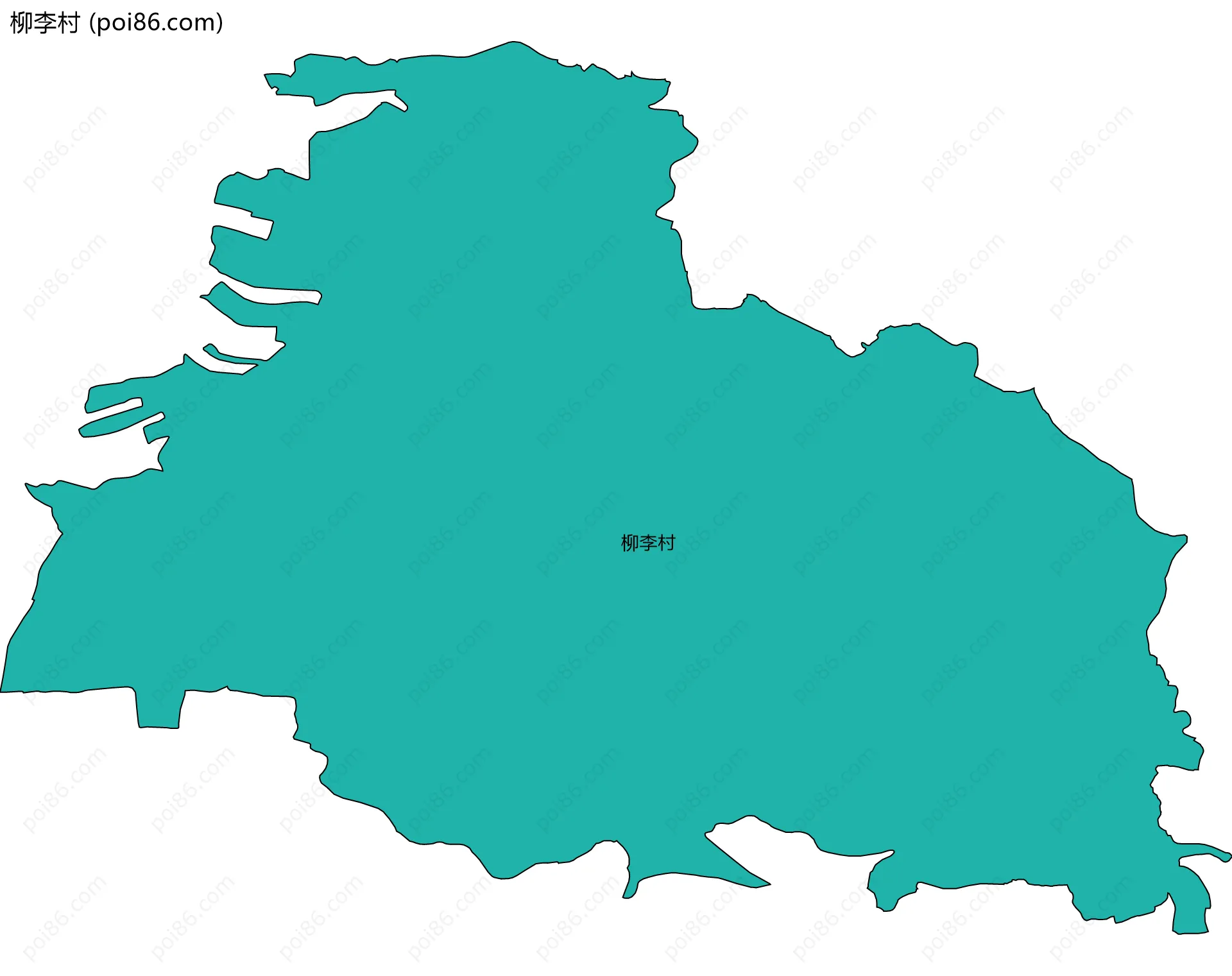 柳李村边界地图