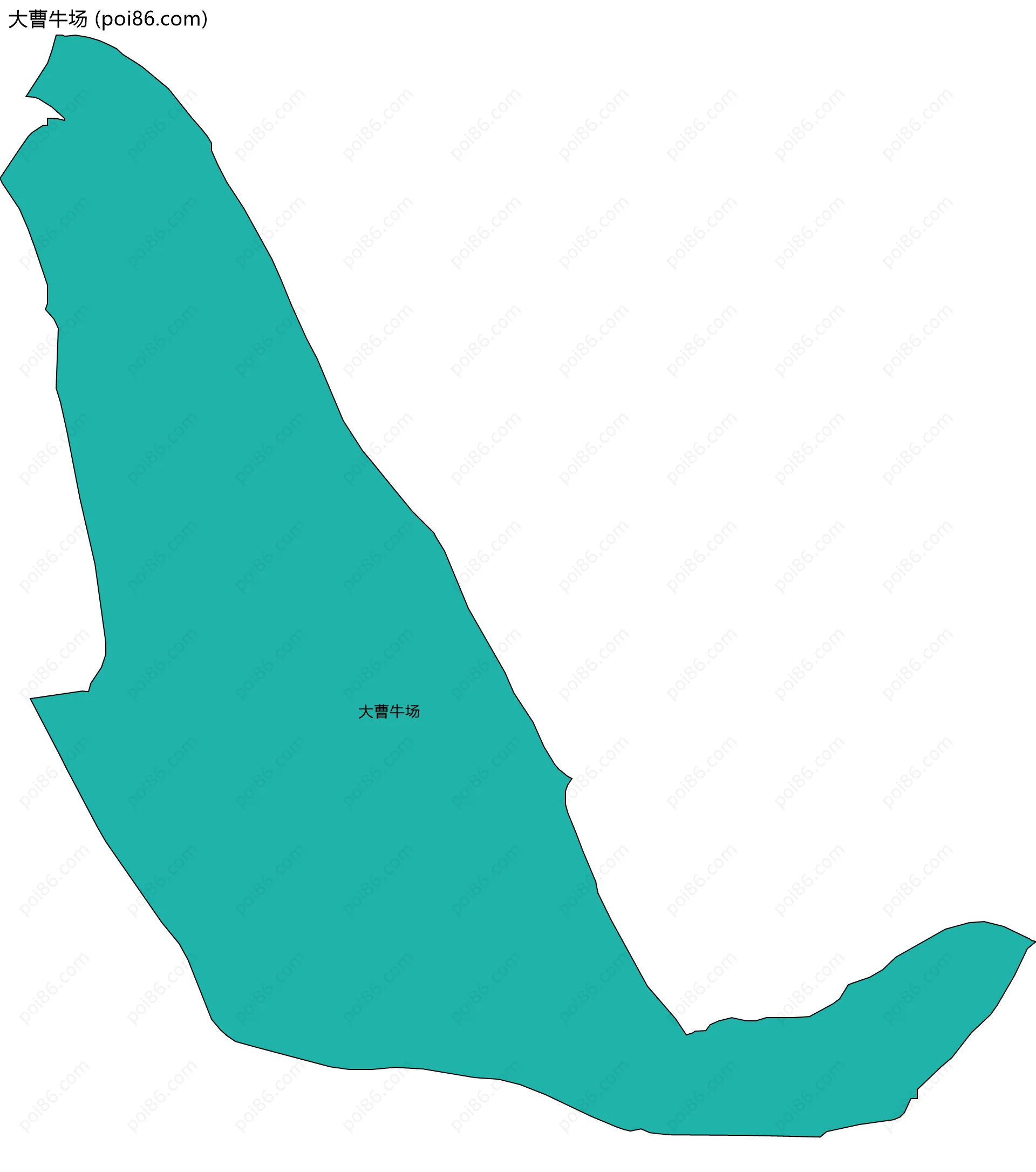 大曹牛场边界地图