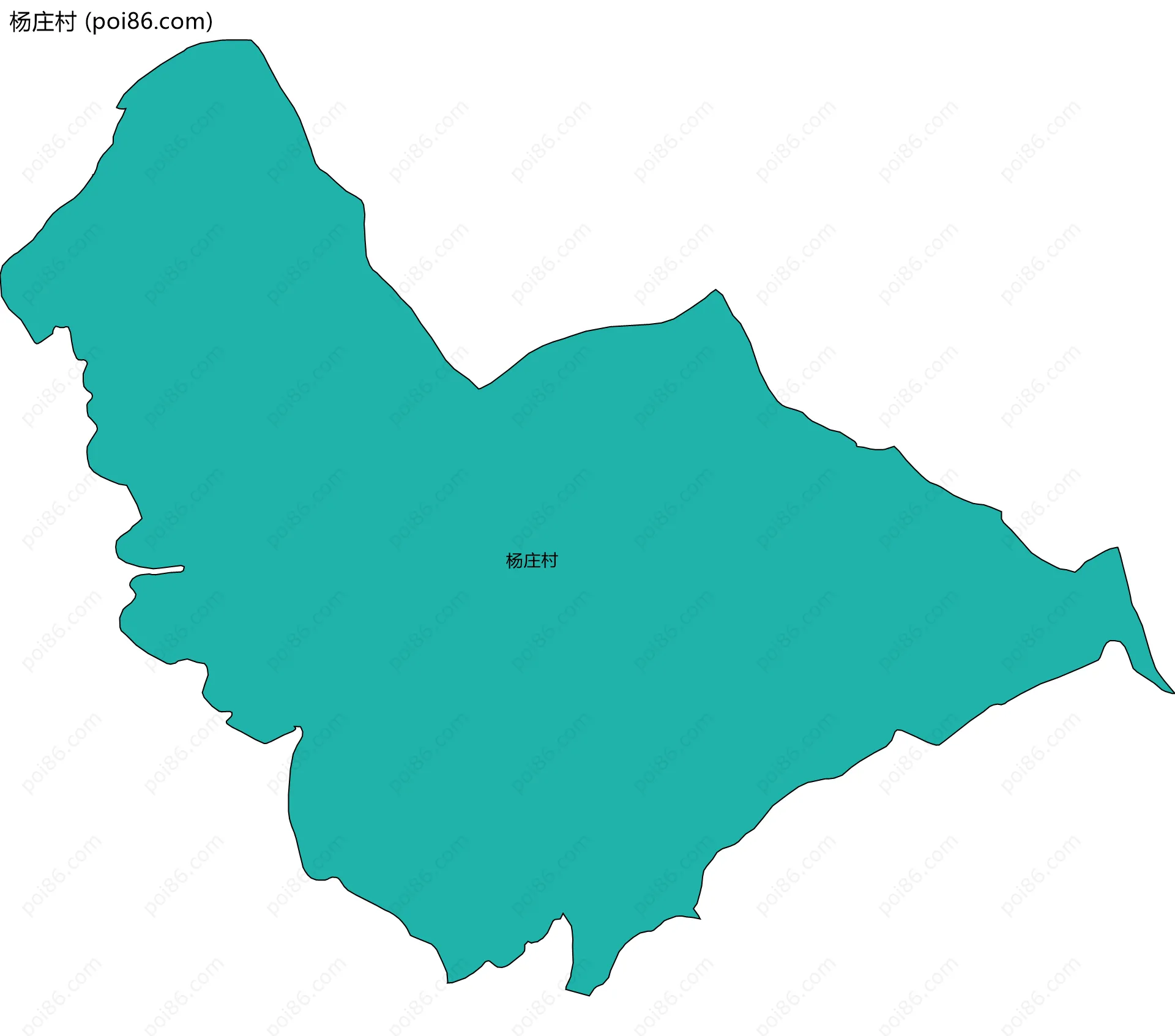 杨庄村边界地图