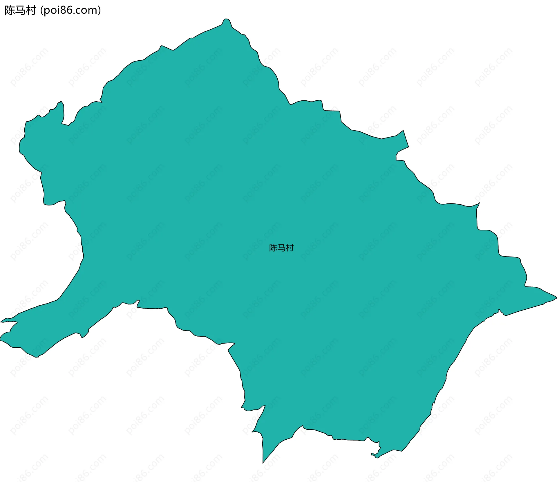 陈马村边界地图