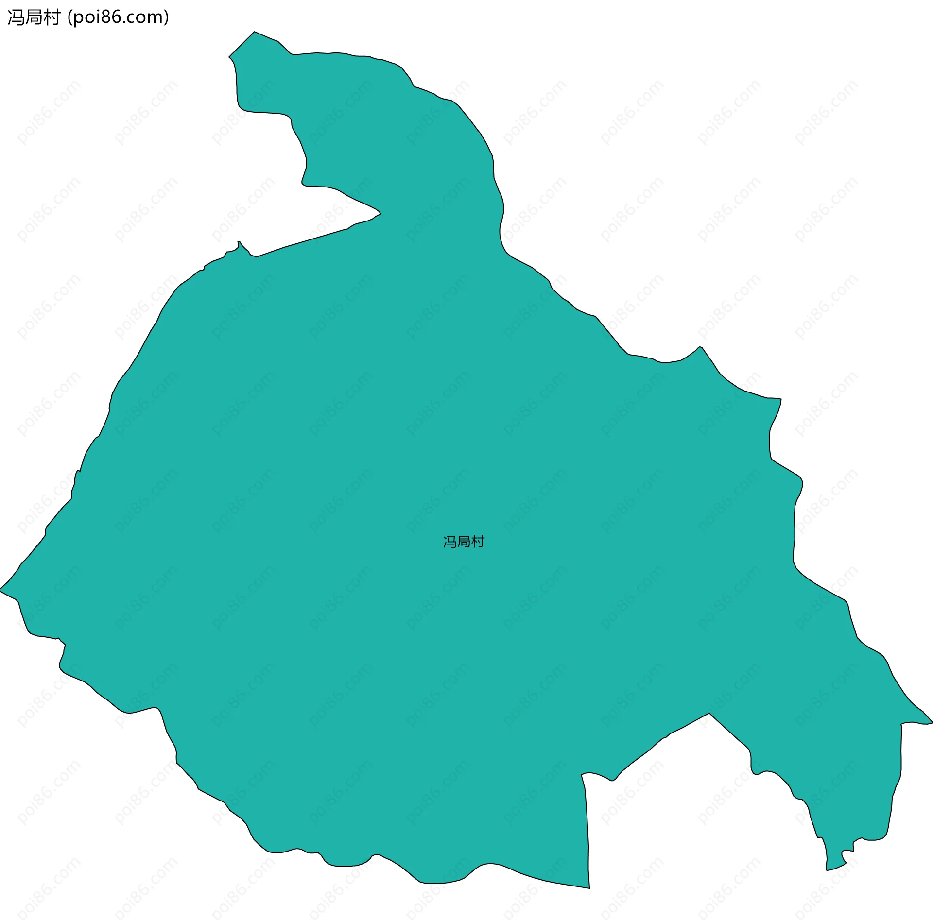 冯局村边界地图
