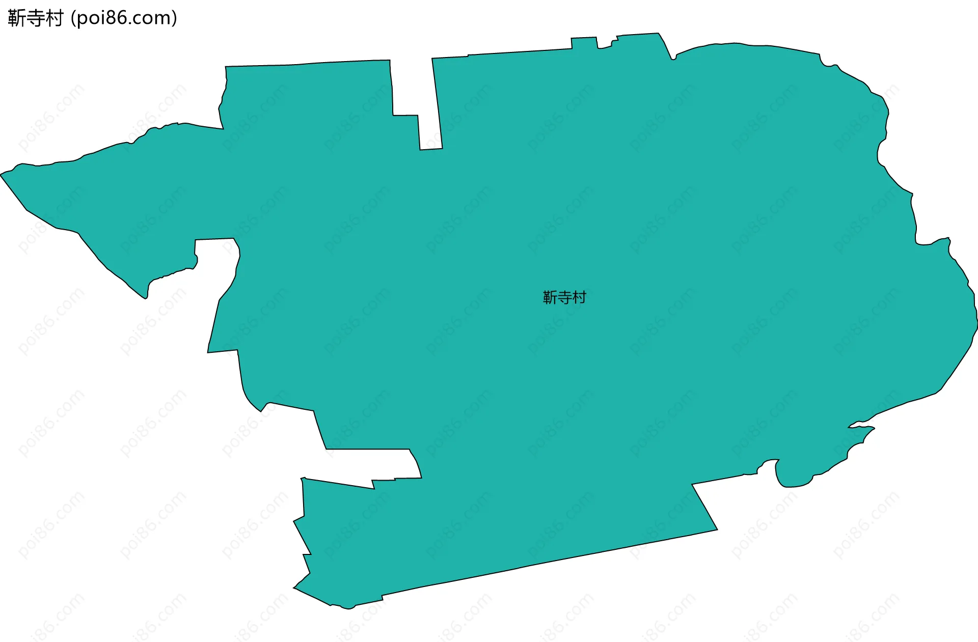 靳寺村边界地图