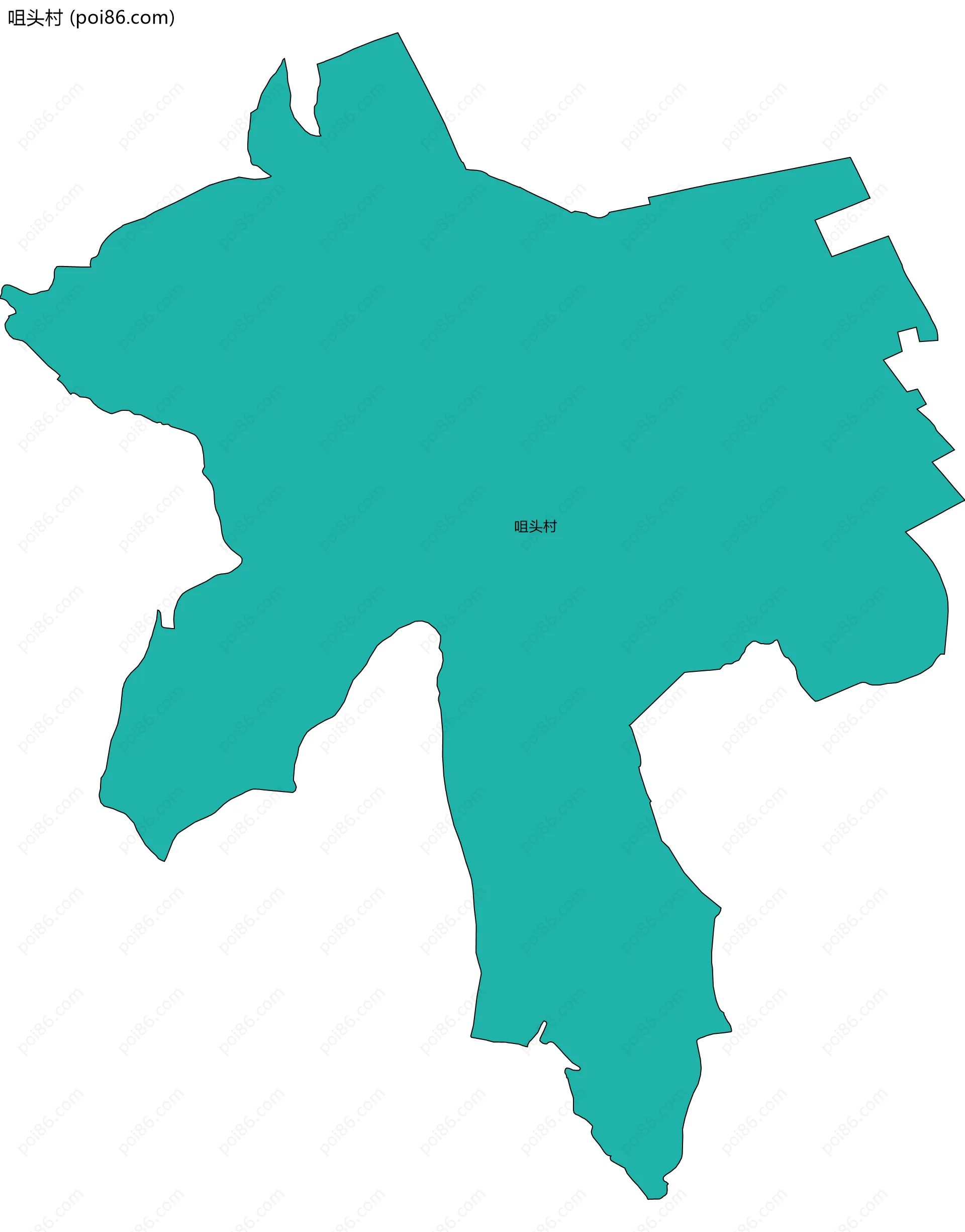 咀头村边界地图
