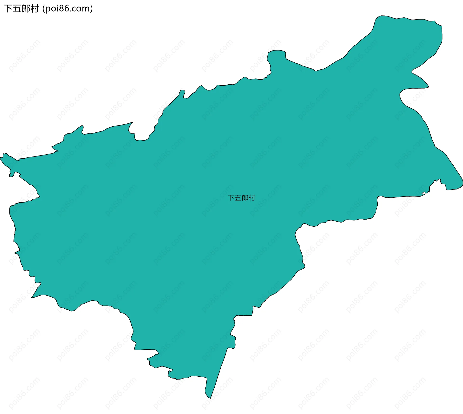 下五郎村边界地图