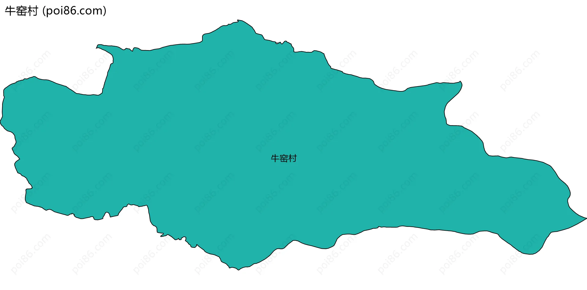 牛窑村边界地图