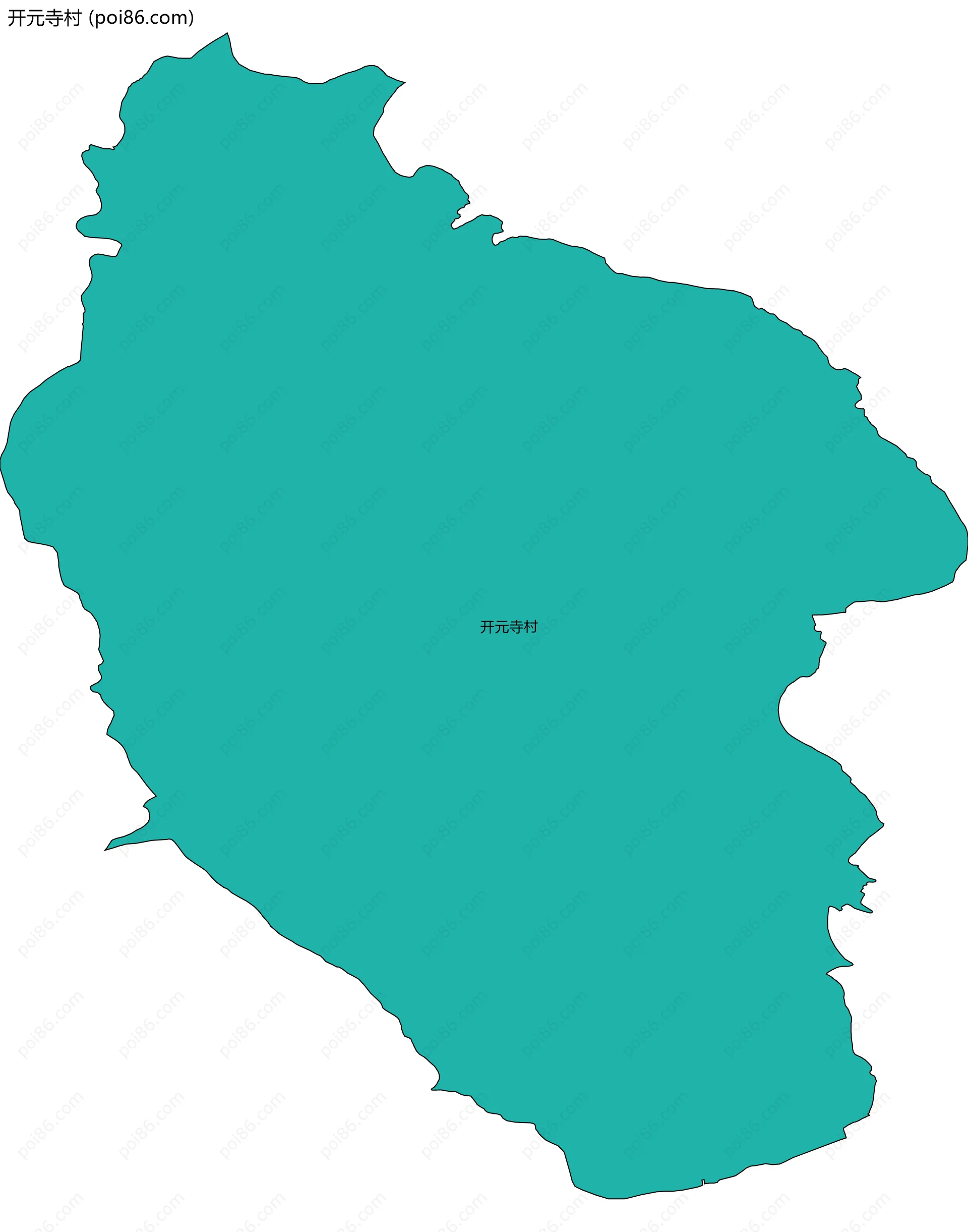开元寺村边界地图