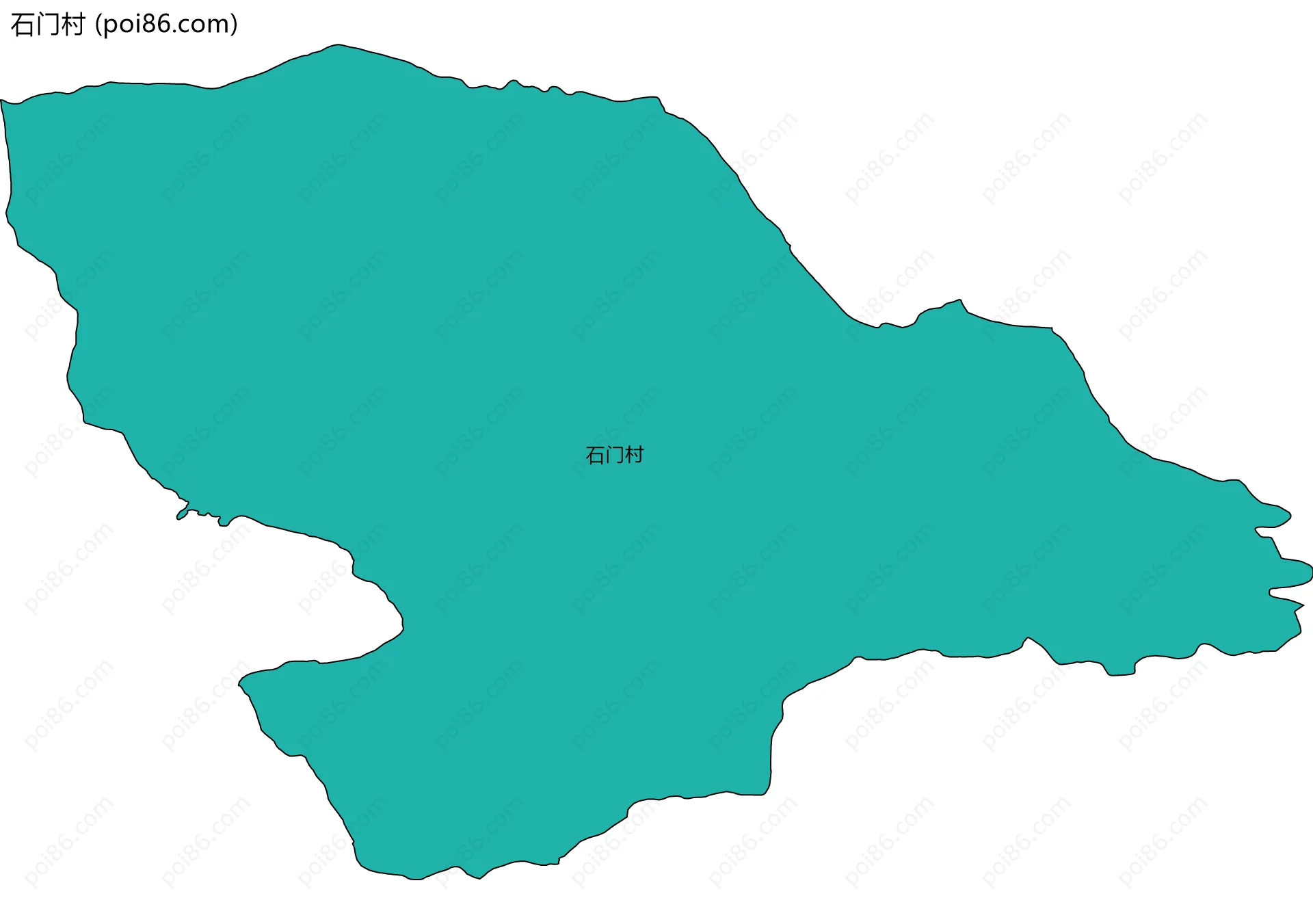 石门村边界地图