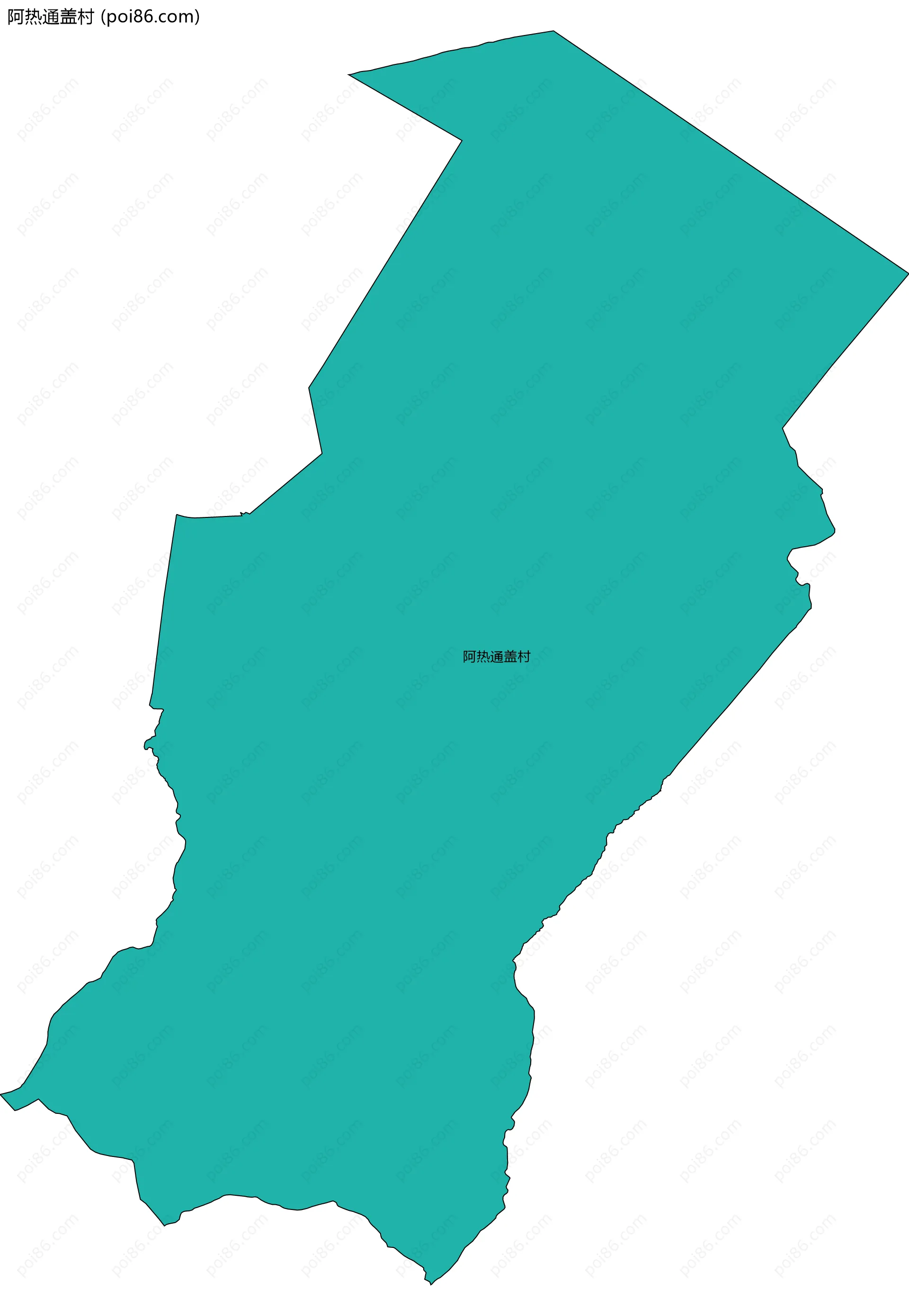 阿热通盖村边界地图
