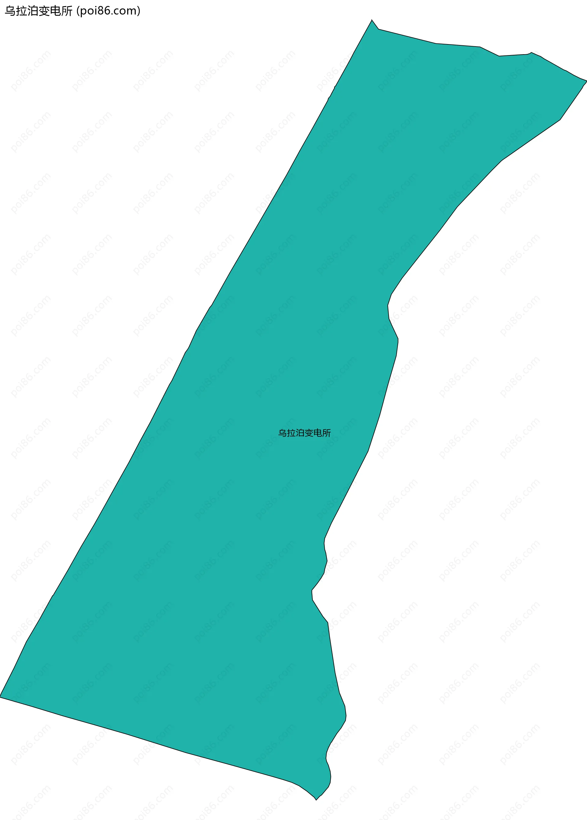 乌拉泊变电所边界地图