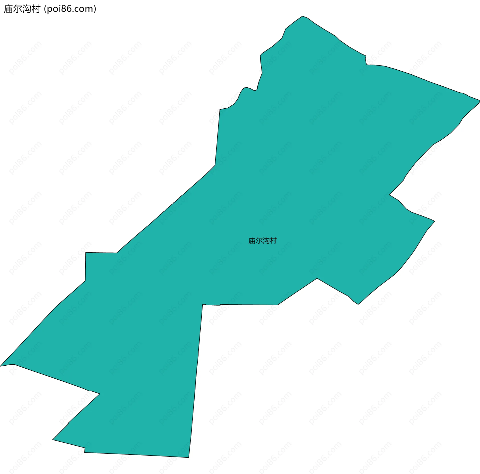 庙尔沟村边界地图