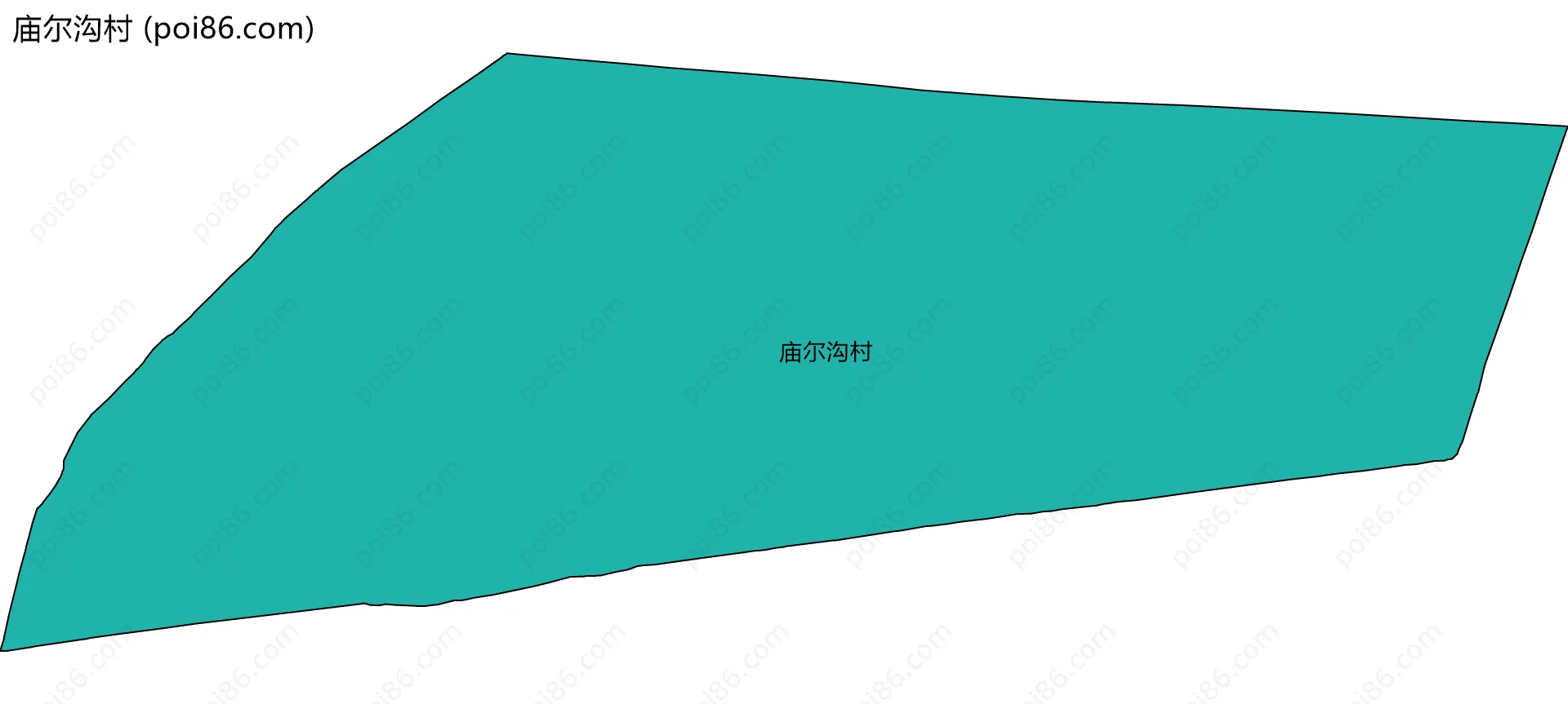 庙尔沟村边界地图