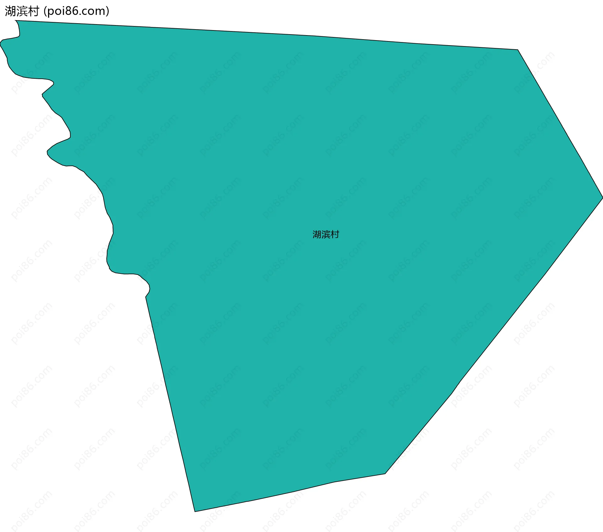 湖滨村边界地图