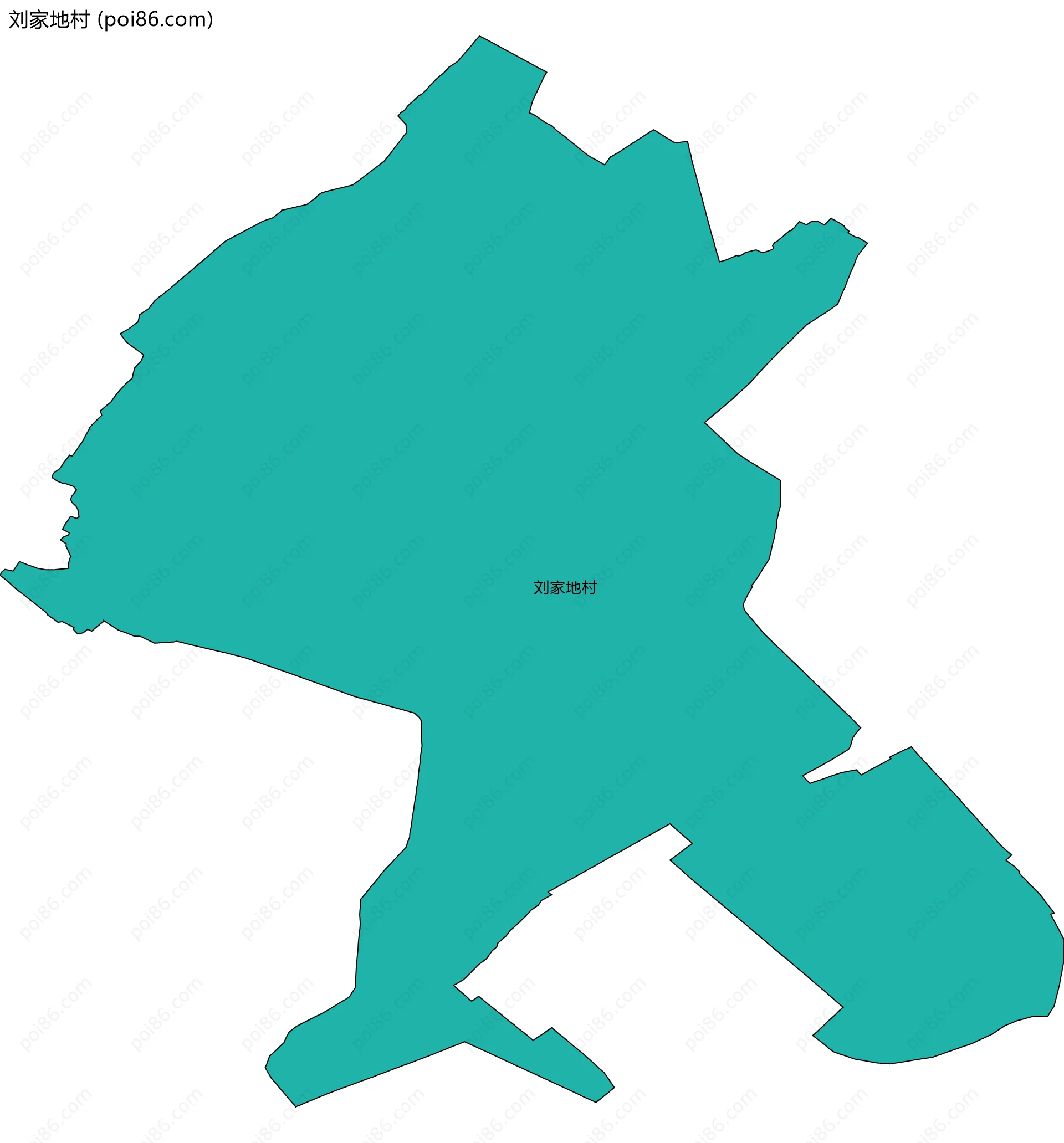 刘家地村边界地图