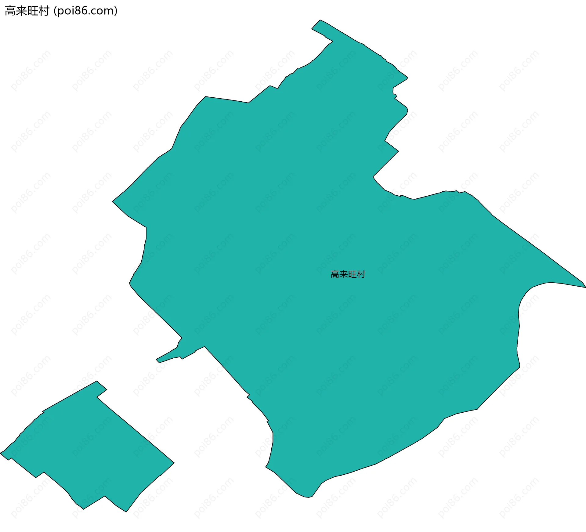 高来旺村边界地图