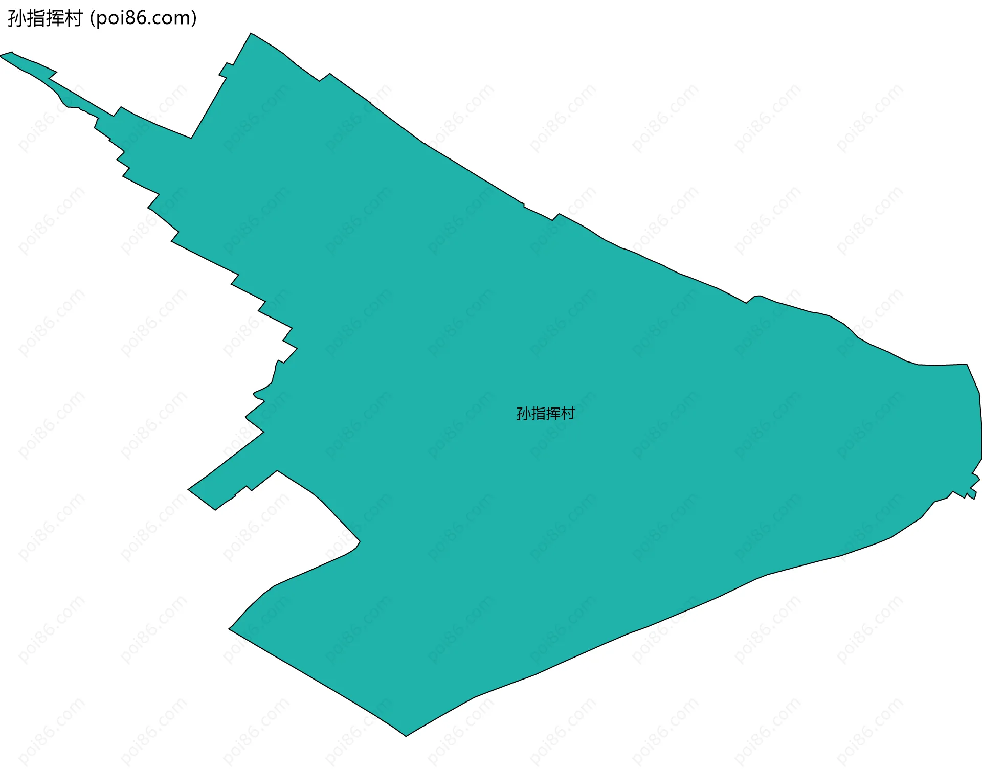 孙指挥村边界地图