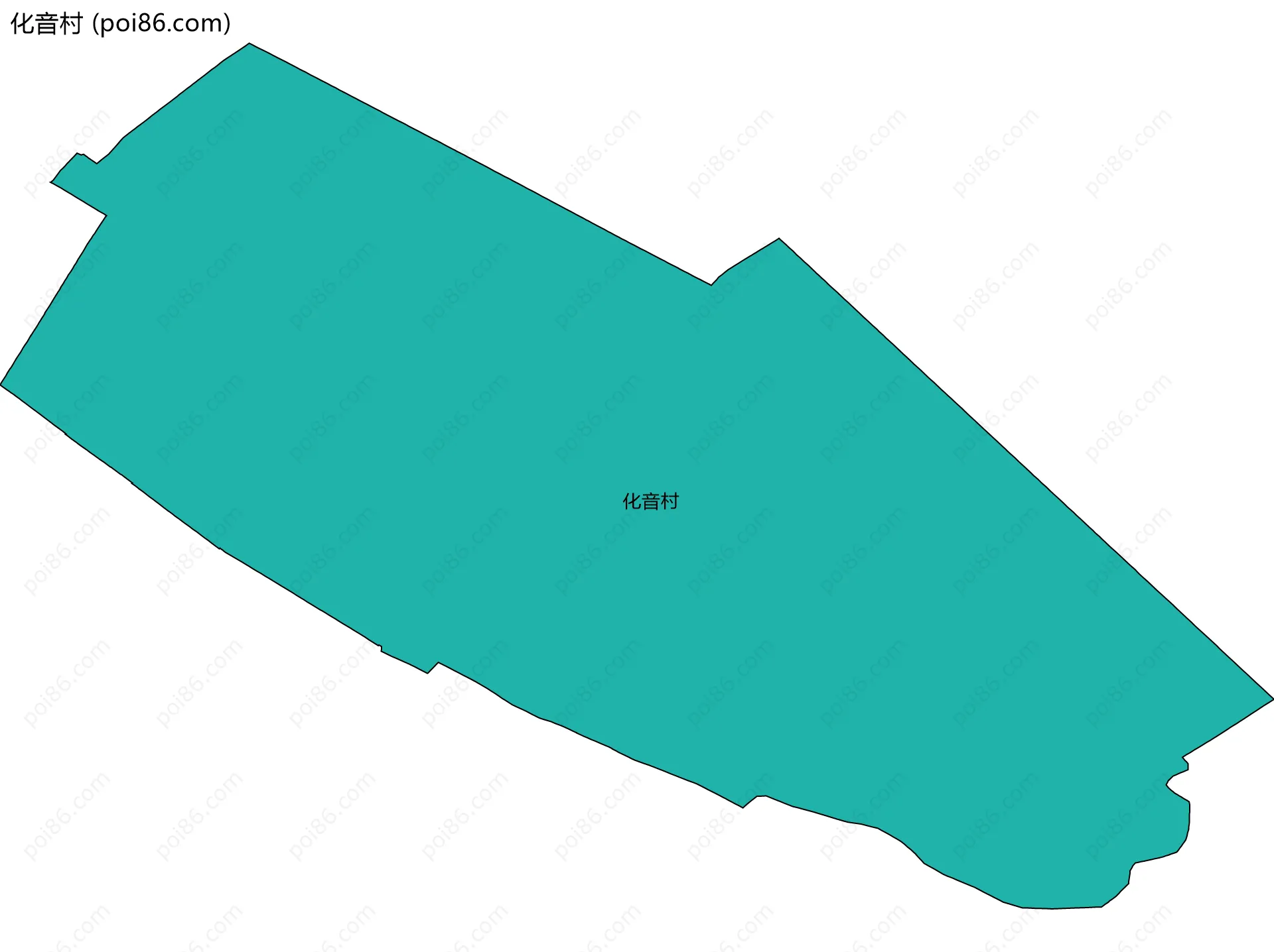 化音村边界地图