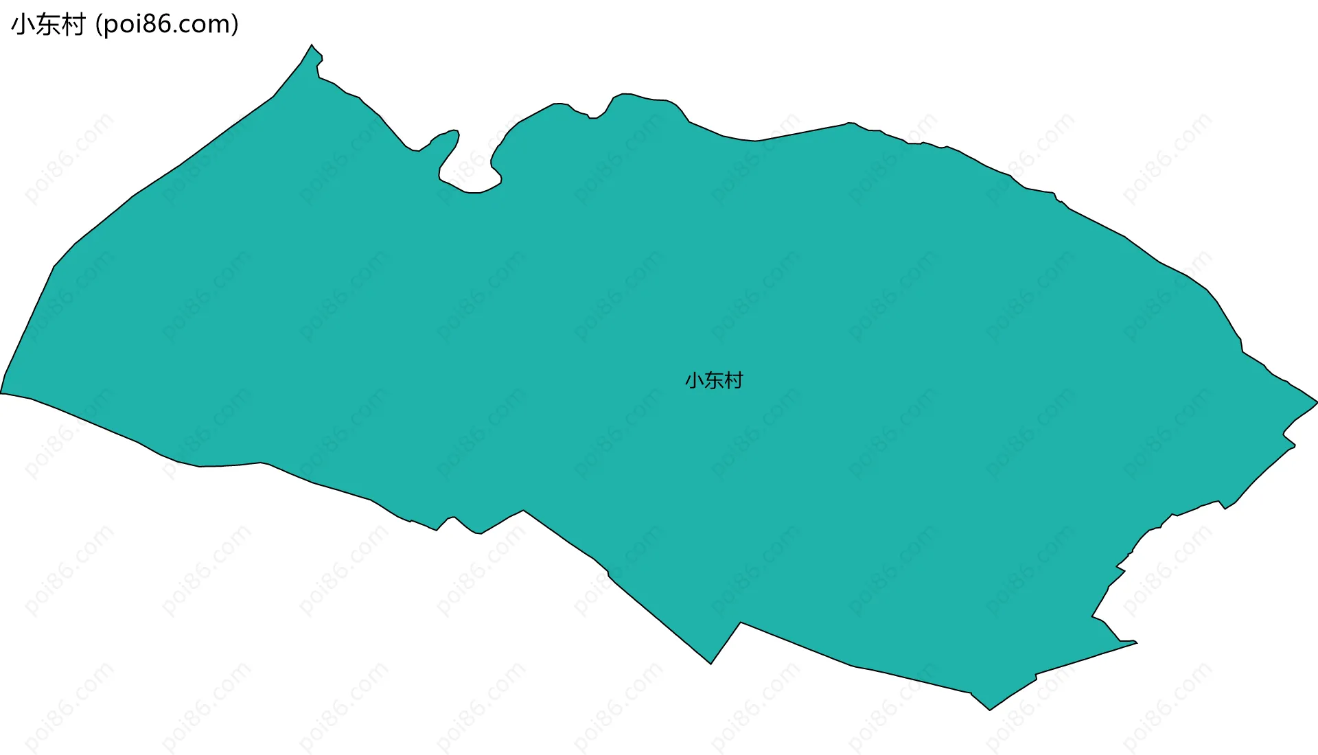 小东村边界地图