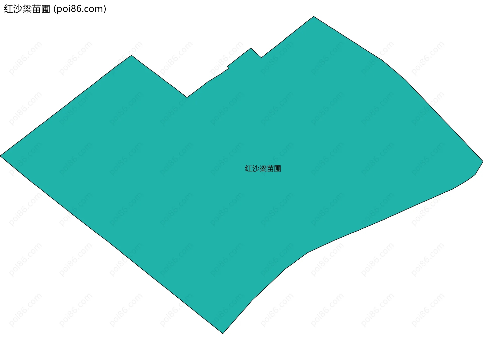 红沙梁苗圃边界地图