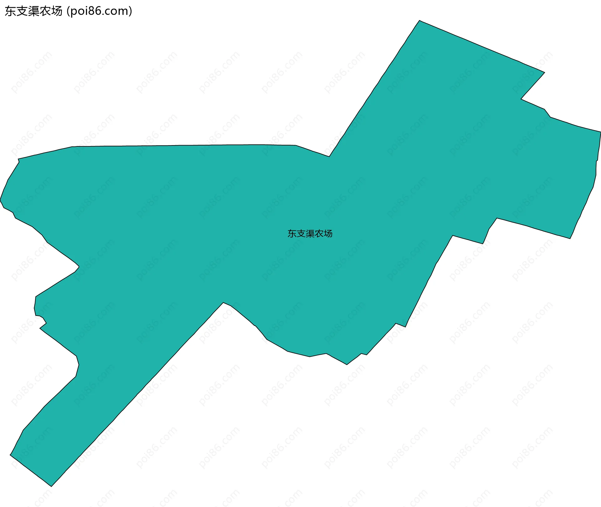 东支渠农场边界地图