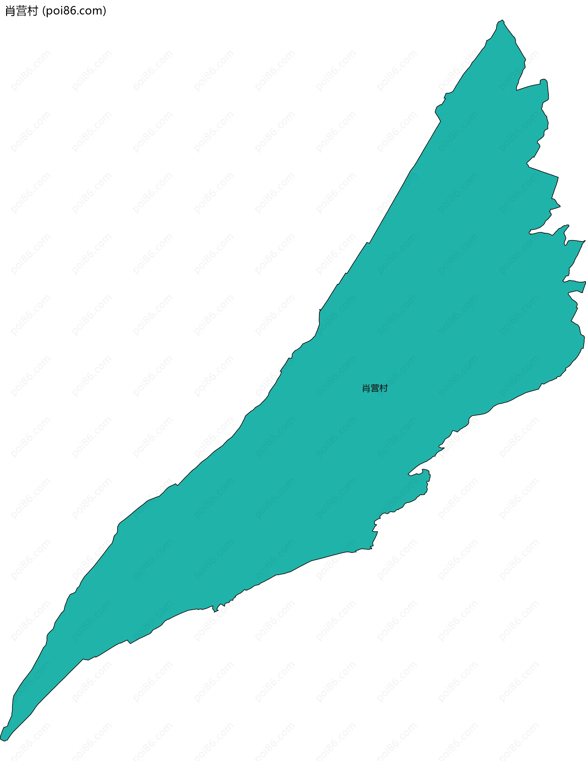 肖营村边界地图