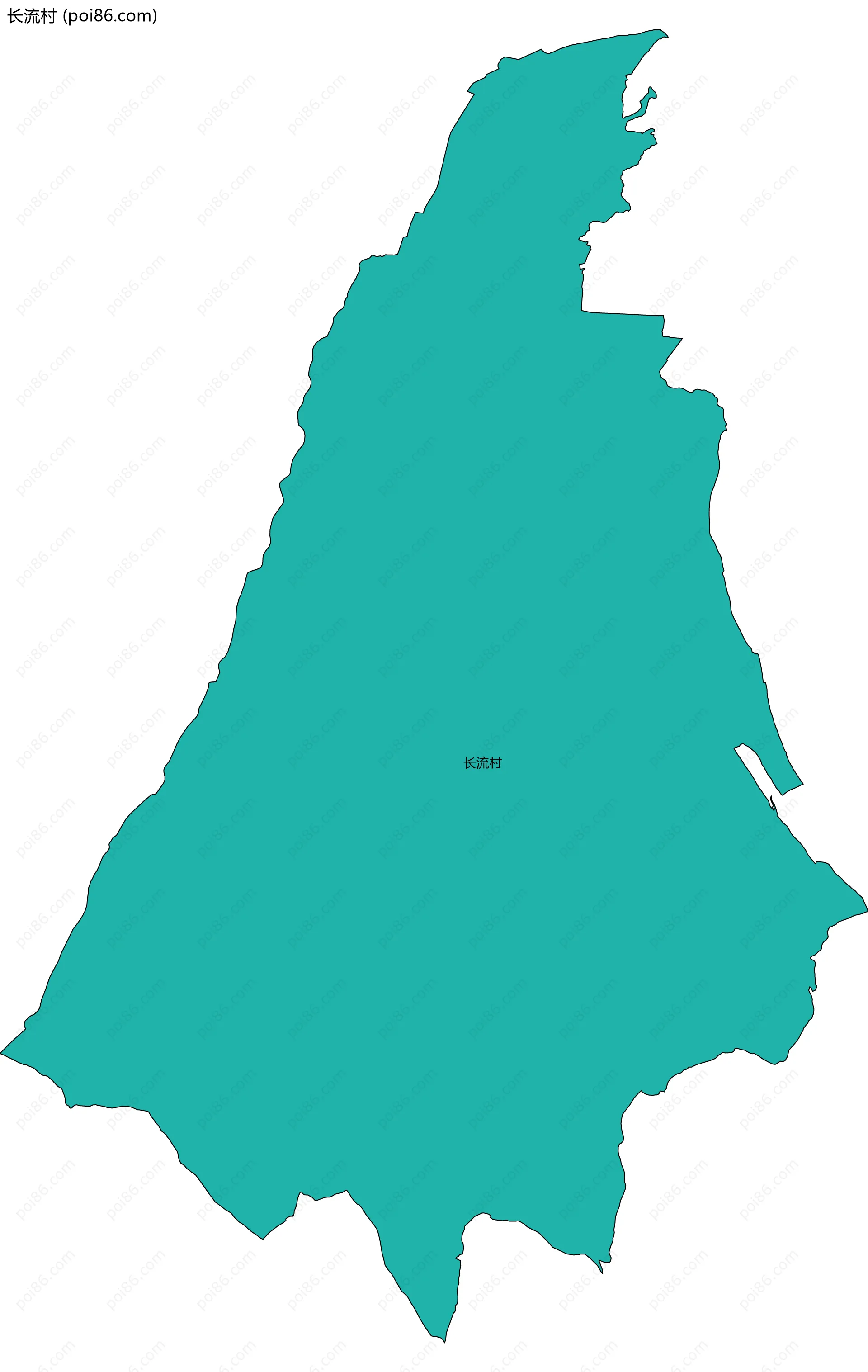 长流村边界地图