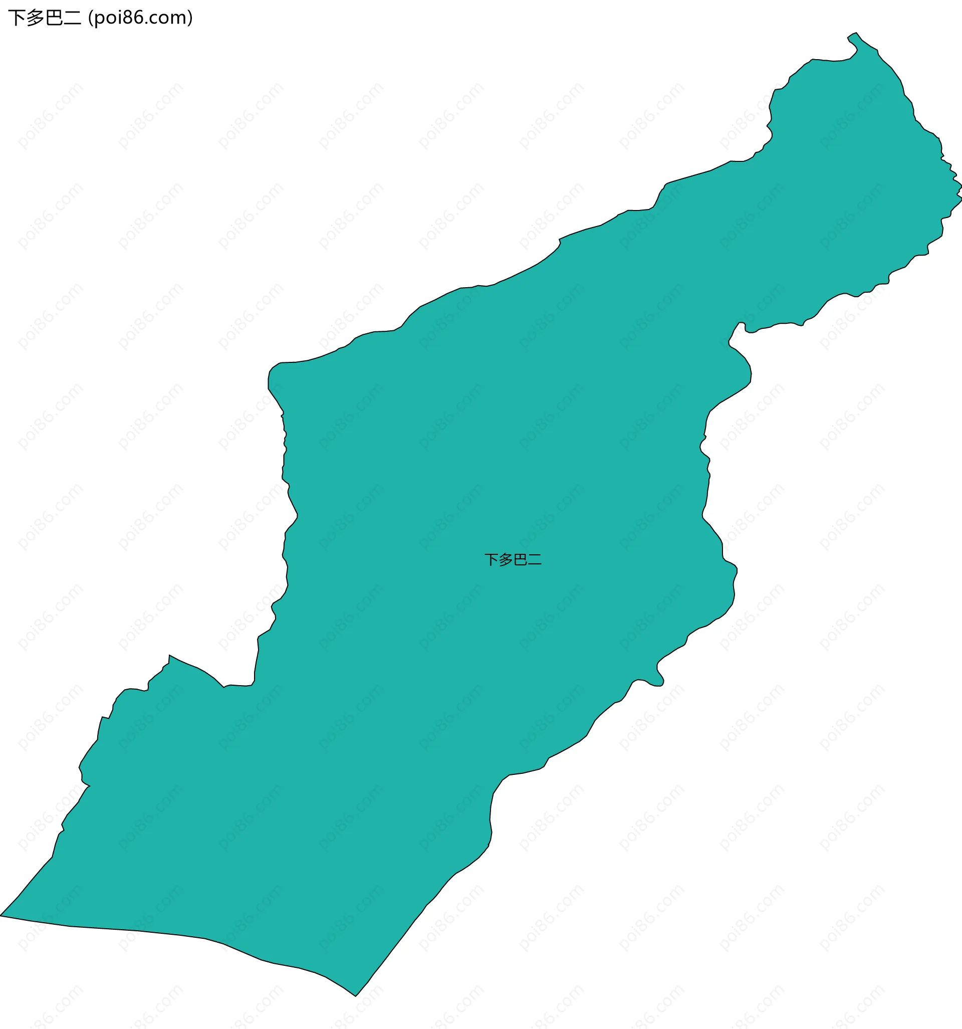 下多巴二边界地图