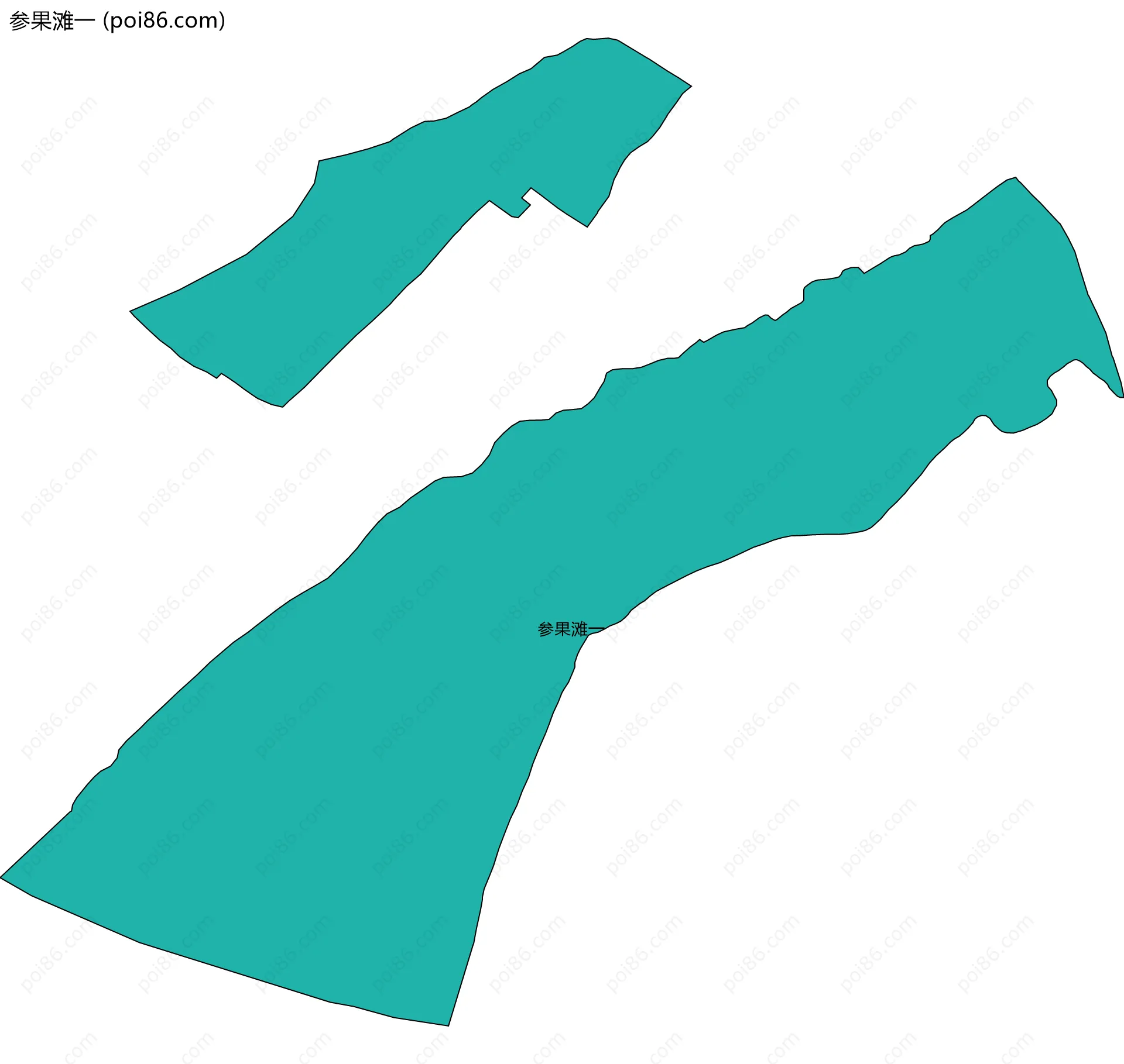 参果滩一边界地图