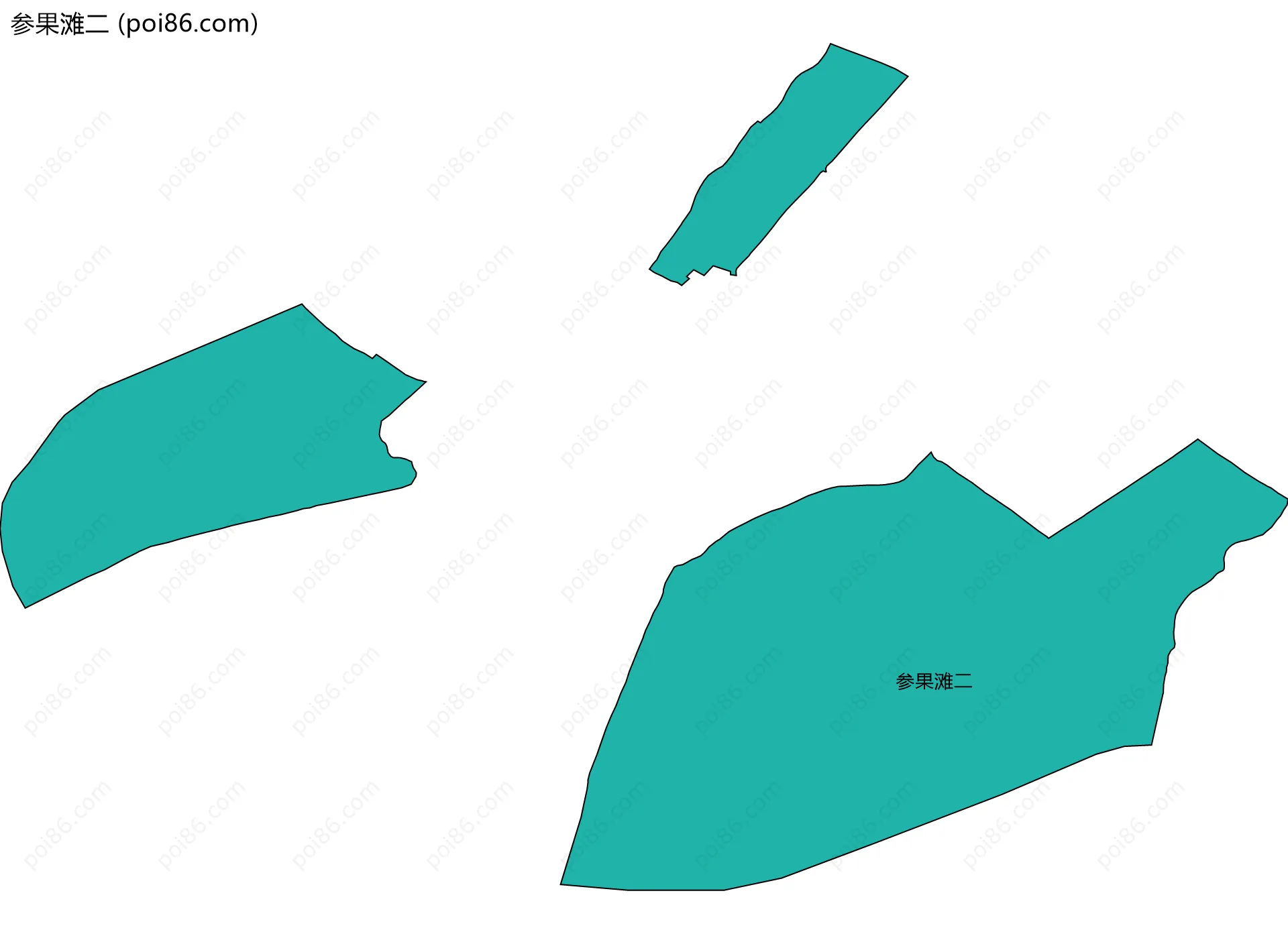 参果滩二边界地图