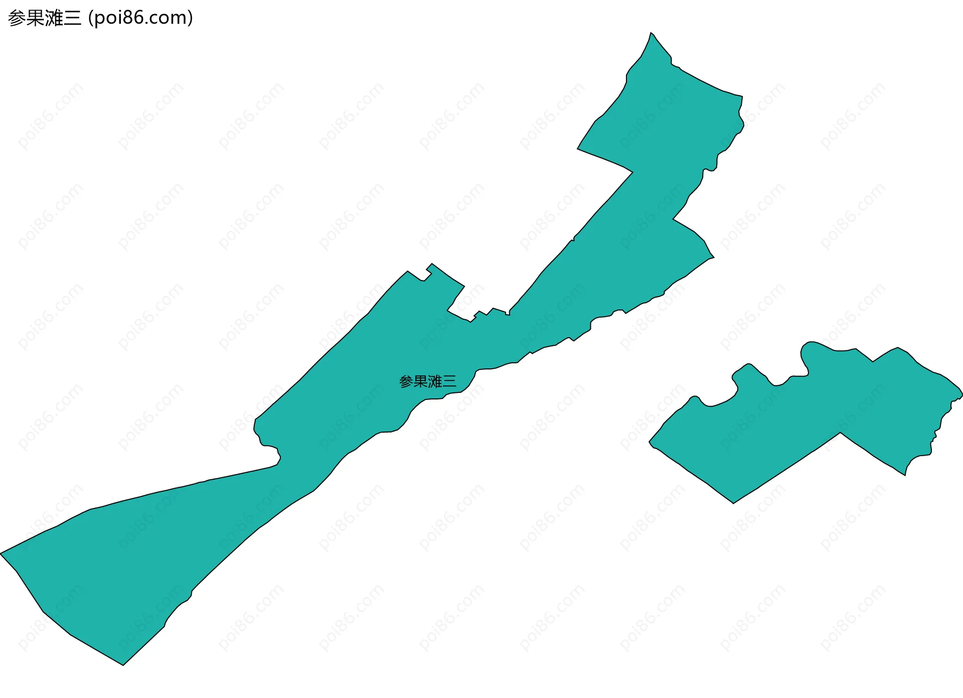 参果滩三边界地图
