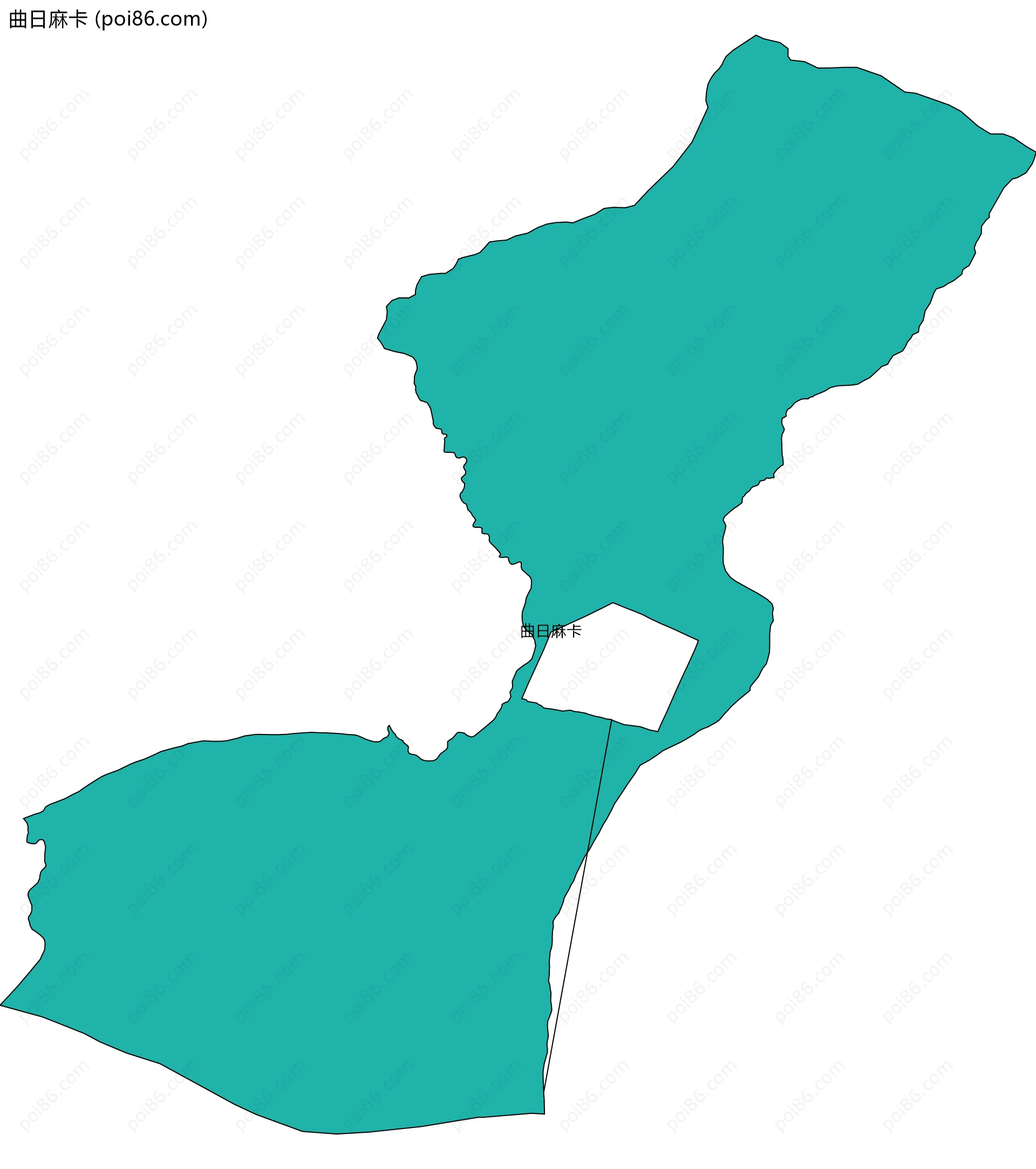 曲日麻卡边界地图
