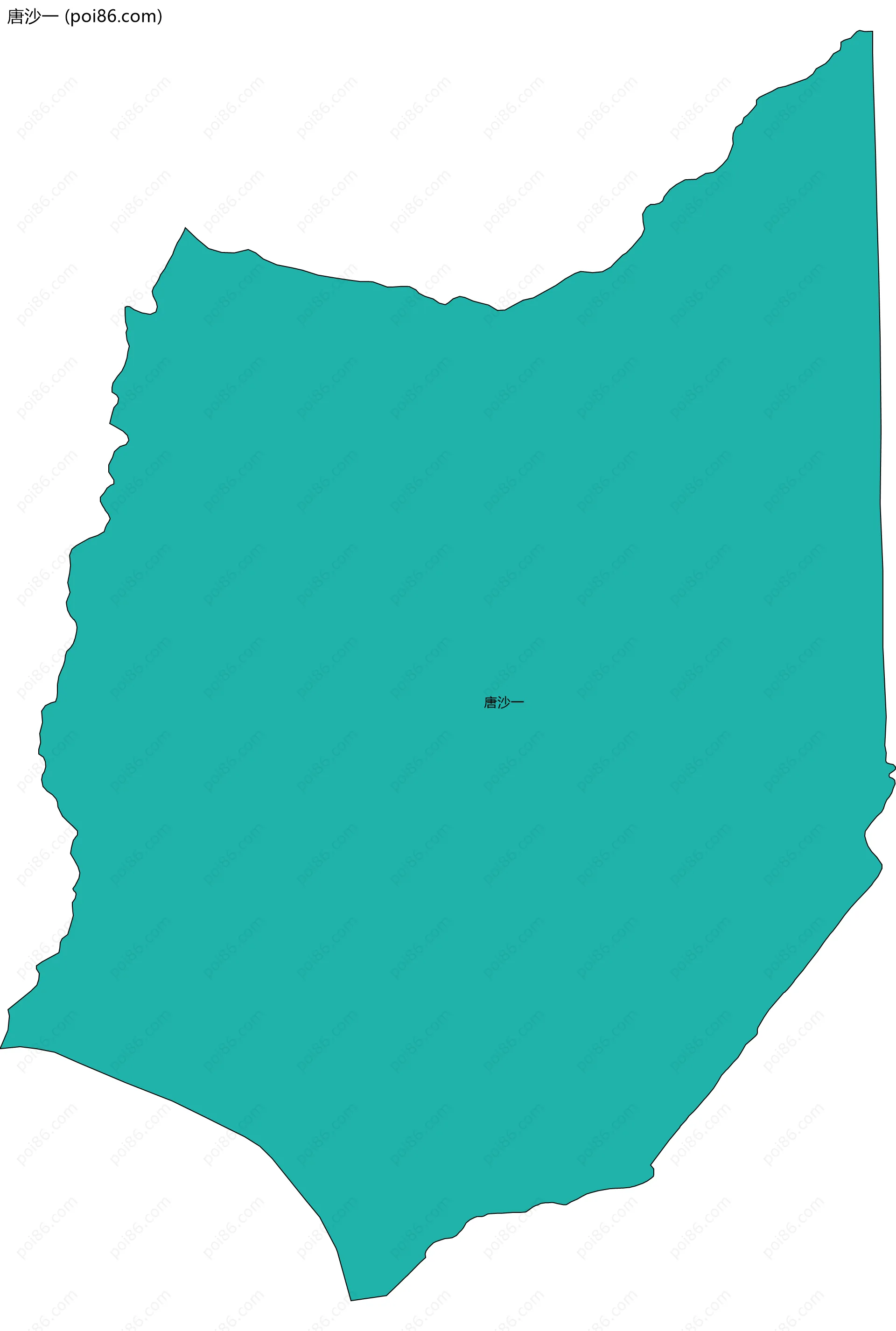 唐沙一边界地图