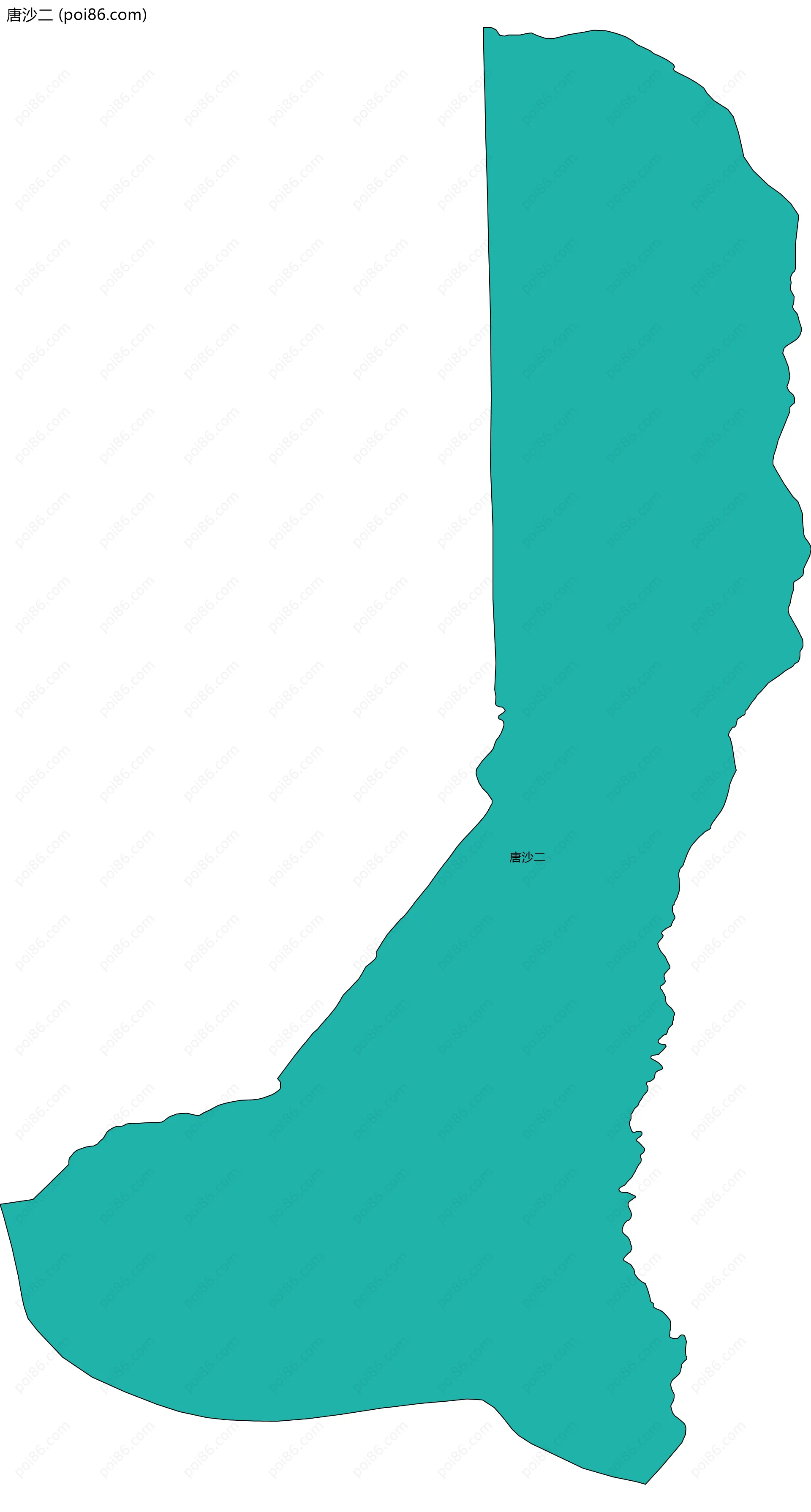 唐沙二边界地图
