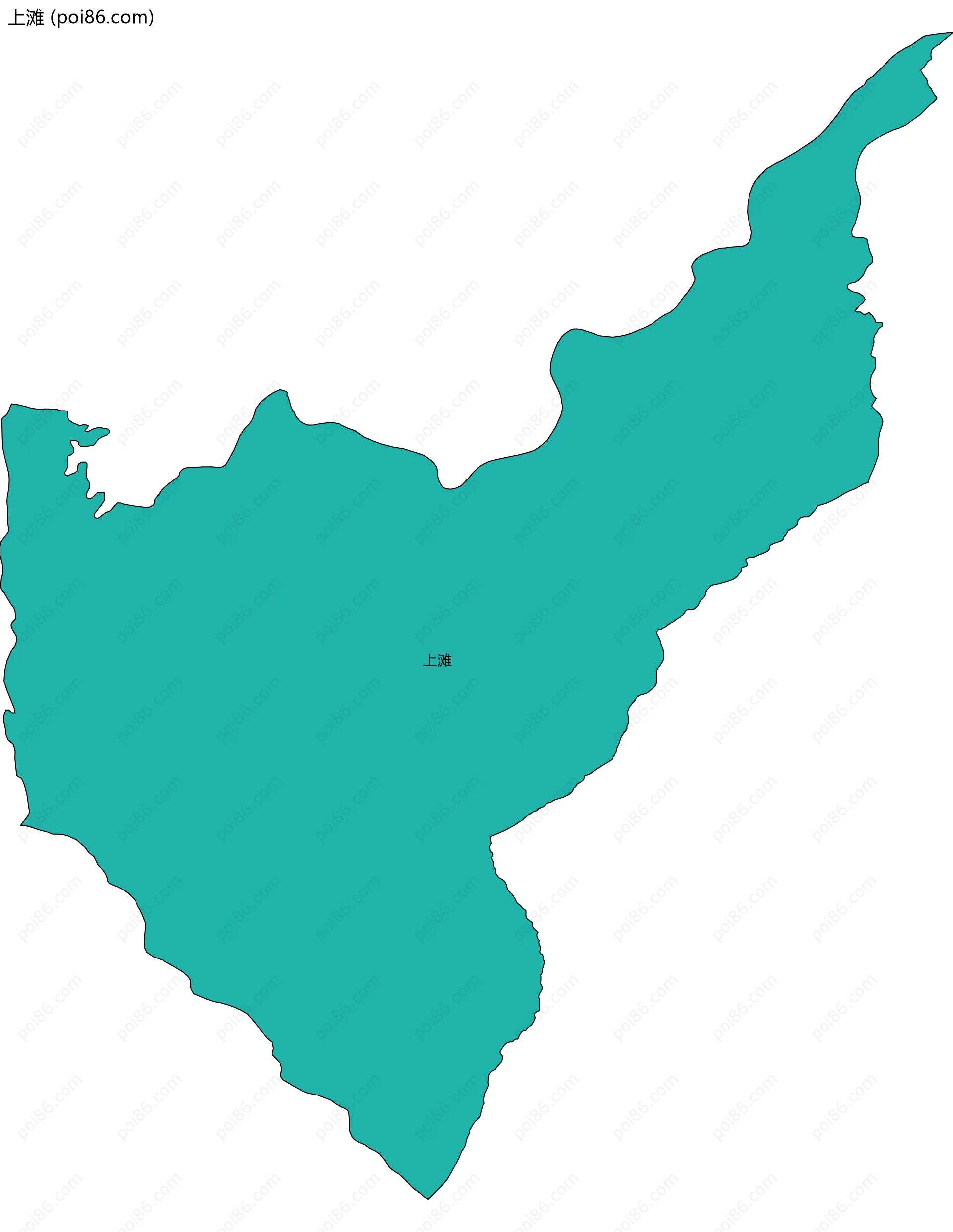 上滩边界地图