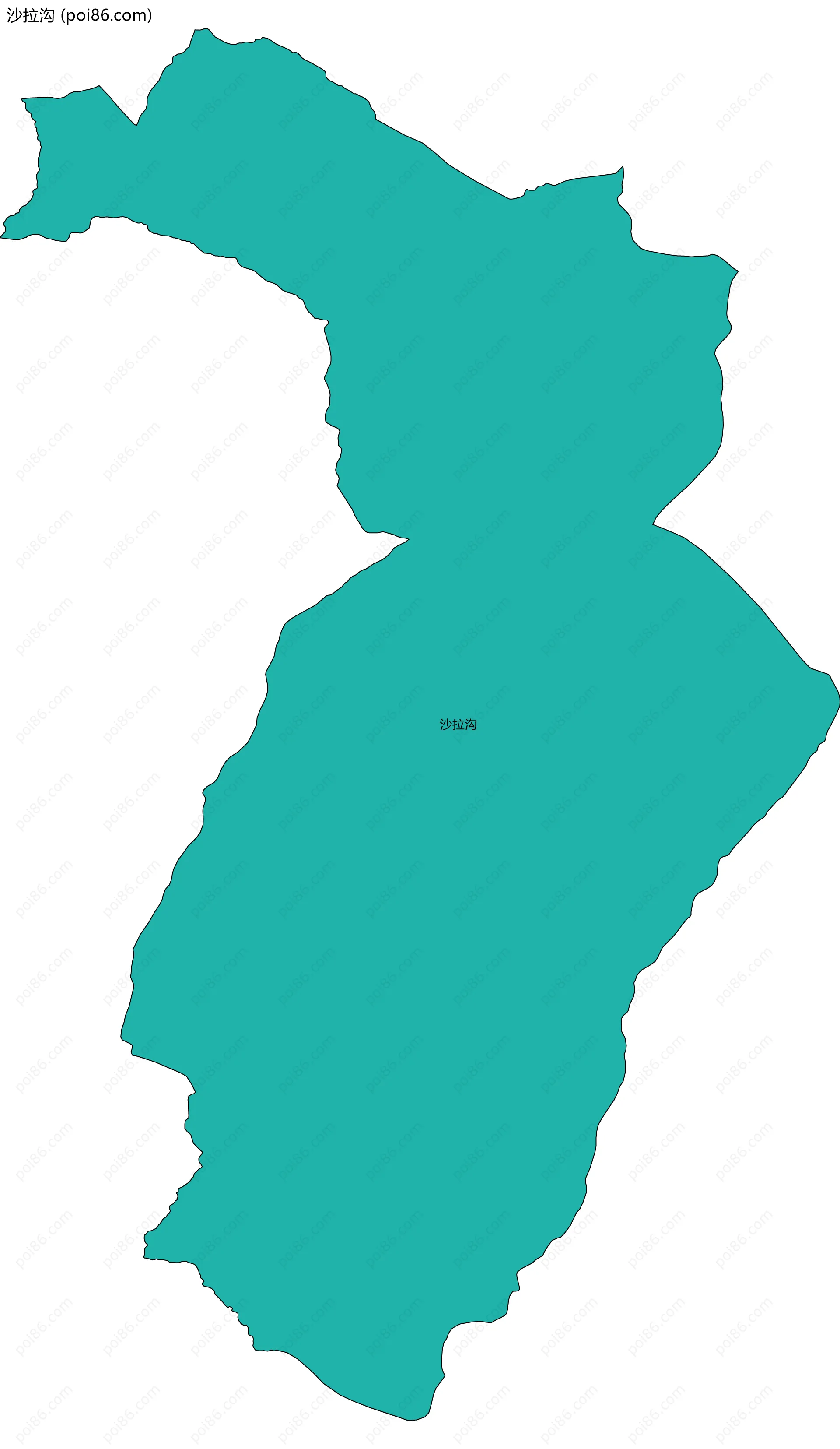 沙拉沟边界地图