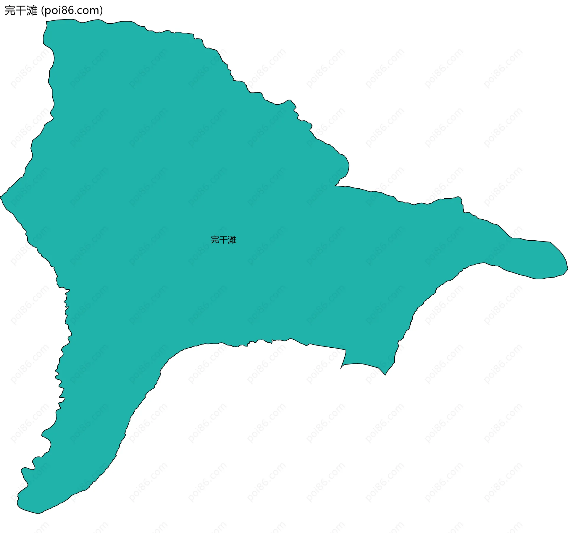 完干滩边界地图